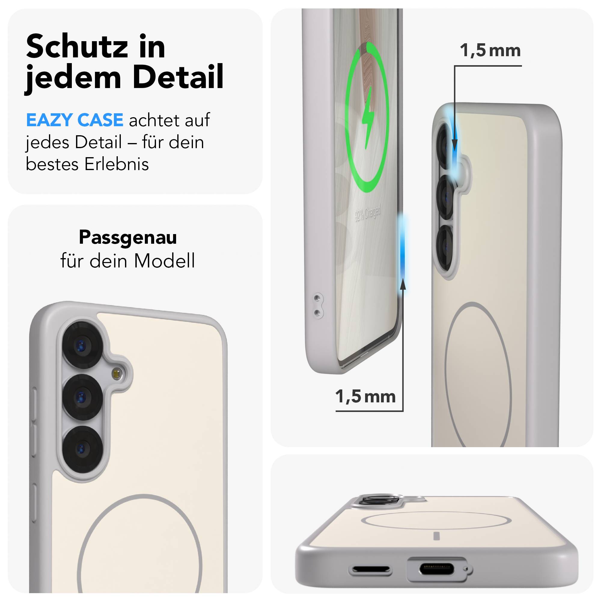 Samsung Galaxy S25 Bumper Hülle mit MagSafe Magnetring