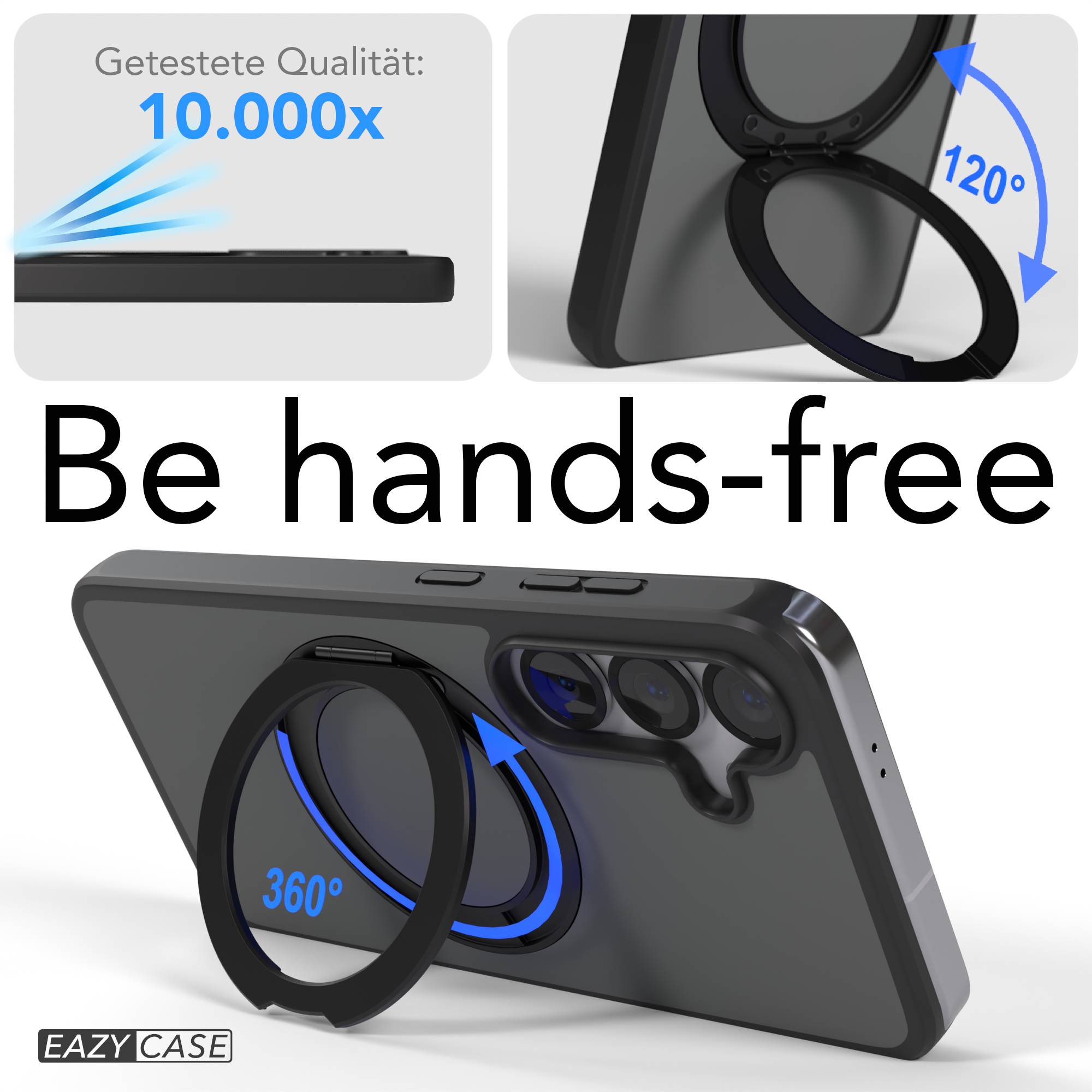 Samsung Galaxy S25 Bumper Hülle mit drehbarem Ring und MagSafe Funktion