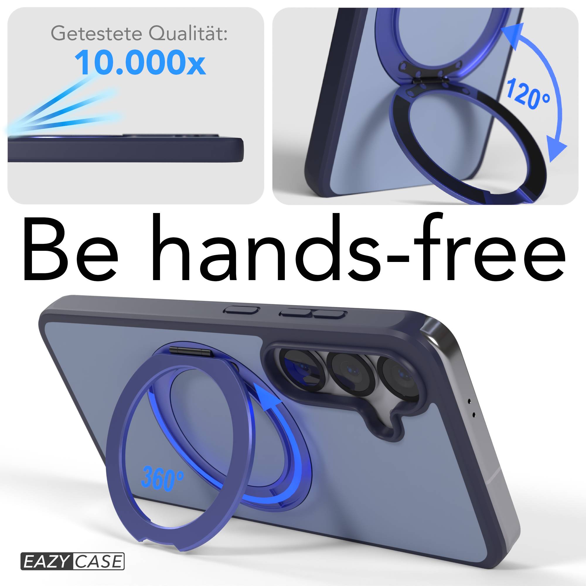 Samsung Galaxy S25 Bumper Hülle mit drehbarem Ring und MagSafe Funktion