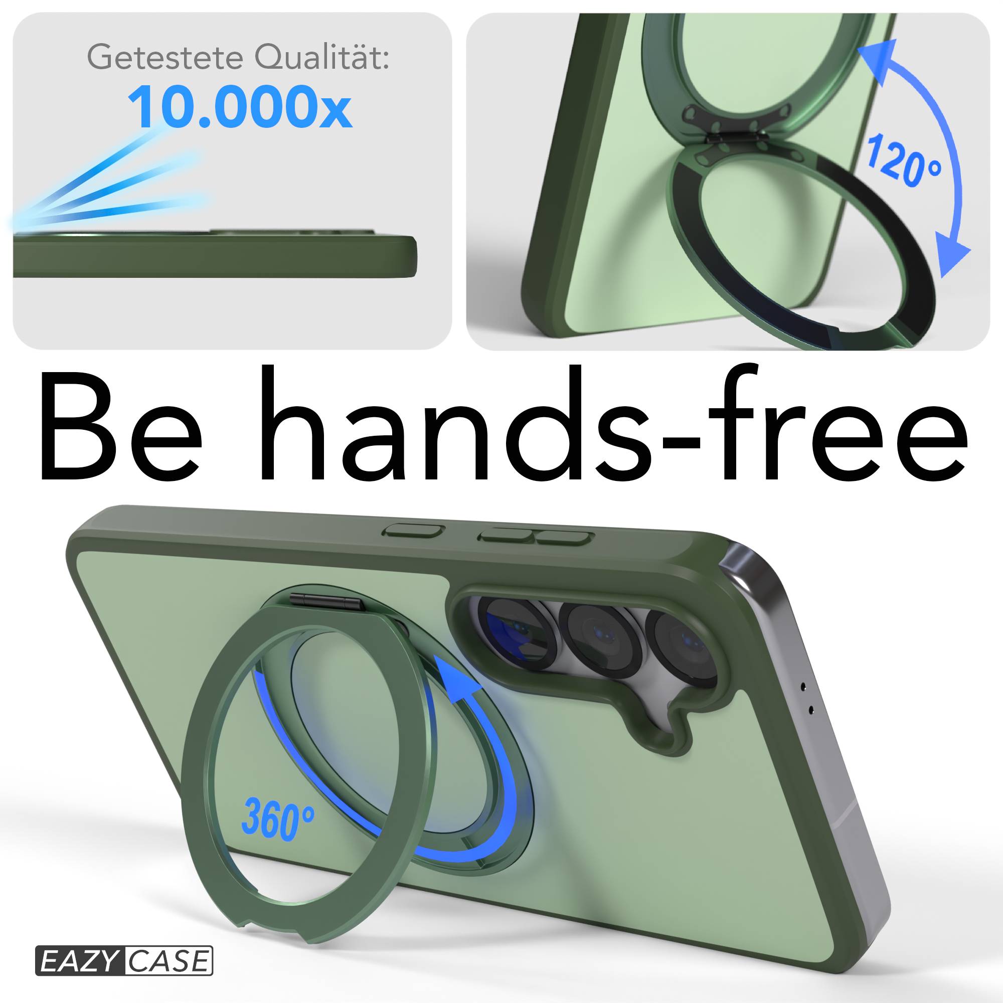 Samsung Galaxy S25 Bumper Hülle mit drehbarem Ring und MagSafe Funktion