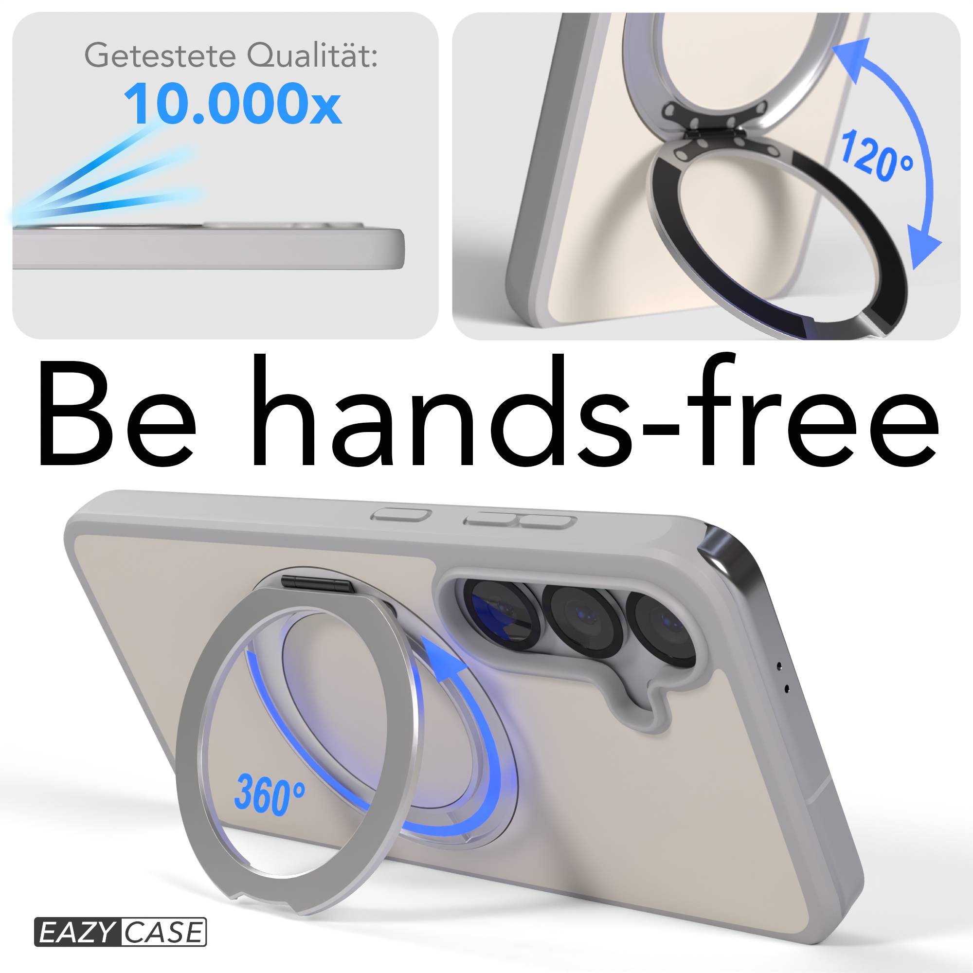 Samsung Galaxy S25 Bumper Hülle mit drehbarem Ring und MagSafe Funktion