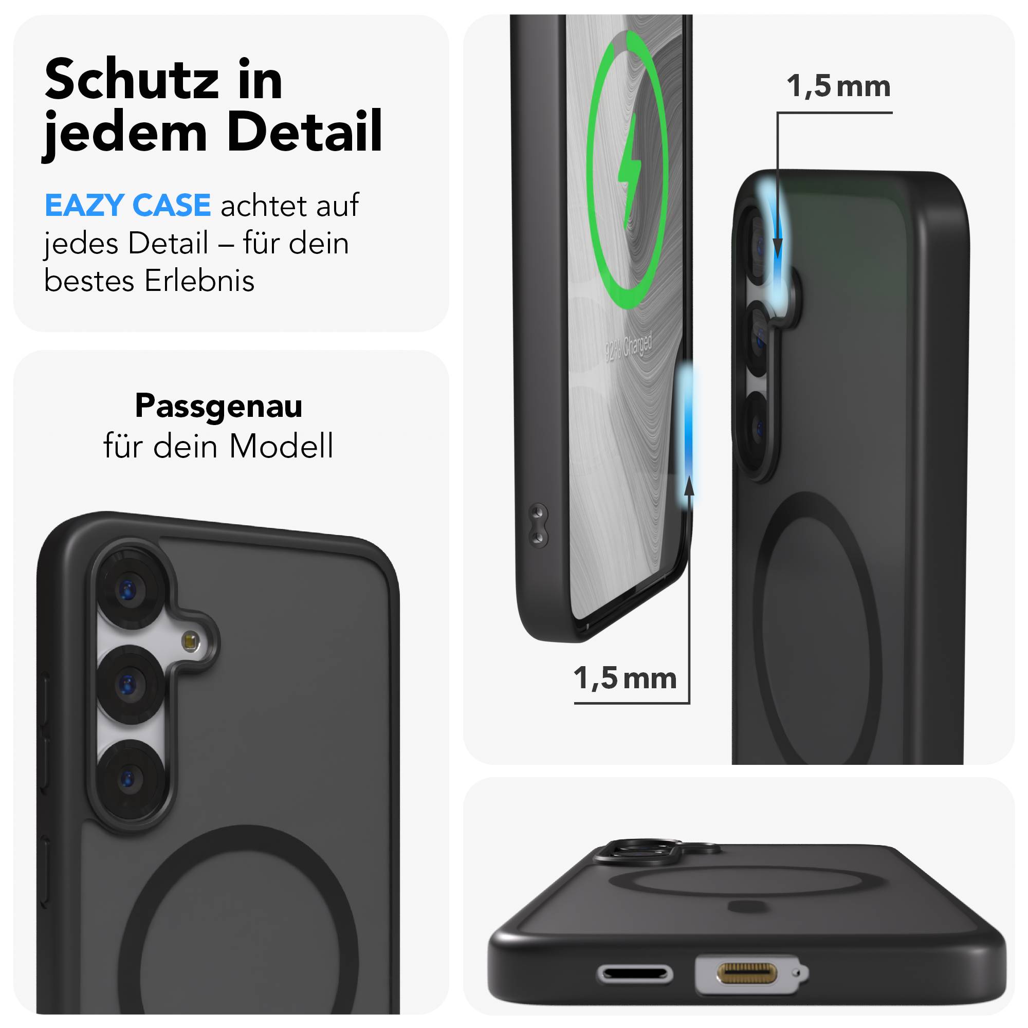 Samsung Galaxy S25 Plus Bumper Hülle mit MagSafe von EAZY CASE