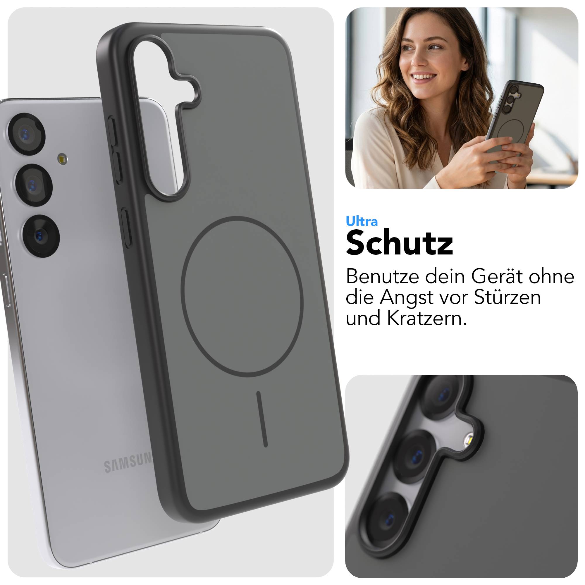 Samsung Galaxy S25 Plus Outdoor Bumper Hülle mit MagSafe Magnetring