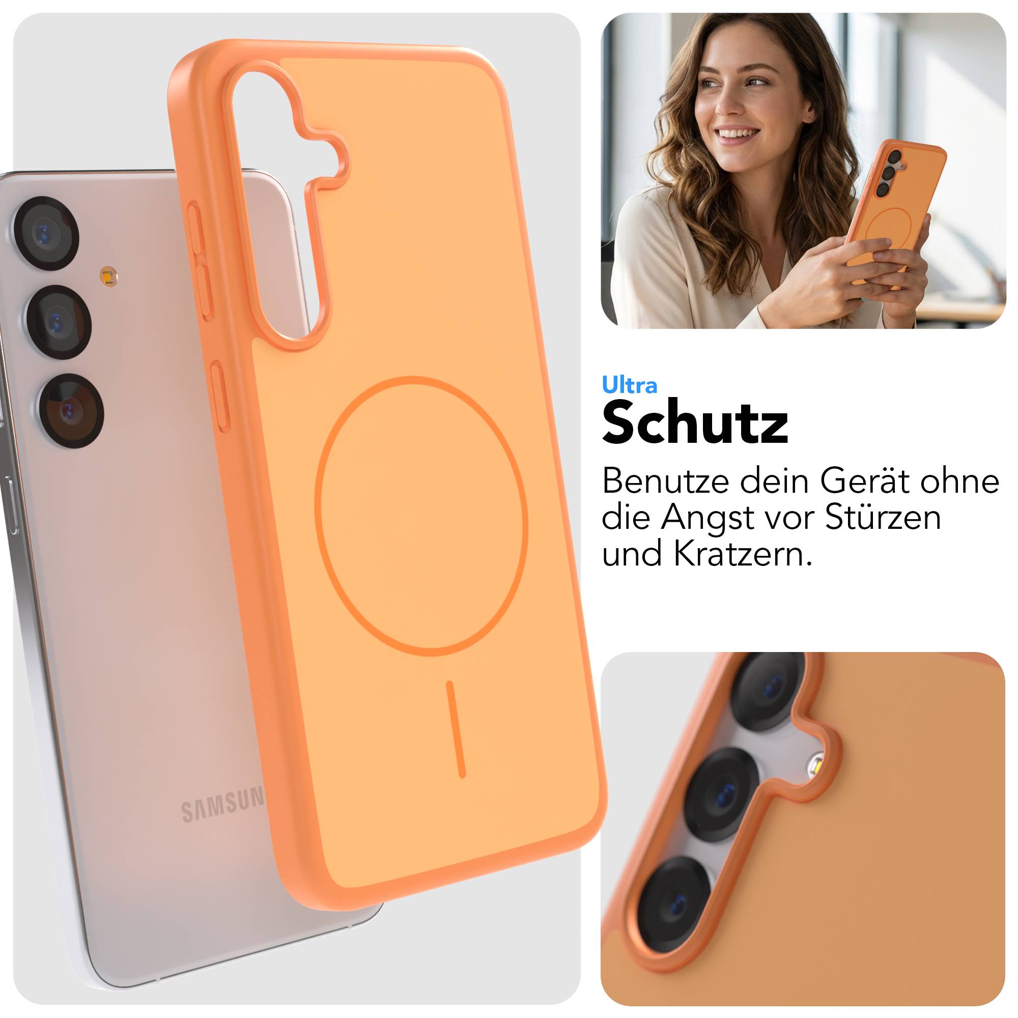 Samsung Galaxy S25 Plus Outdoor Bumper Hülle mit MagSafe Magnetring