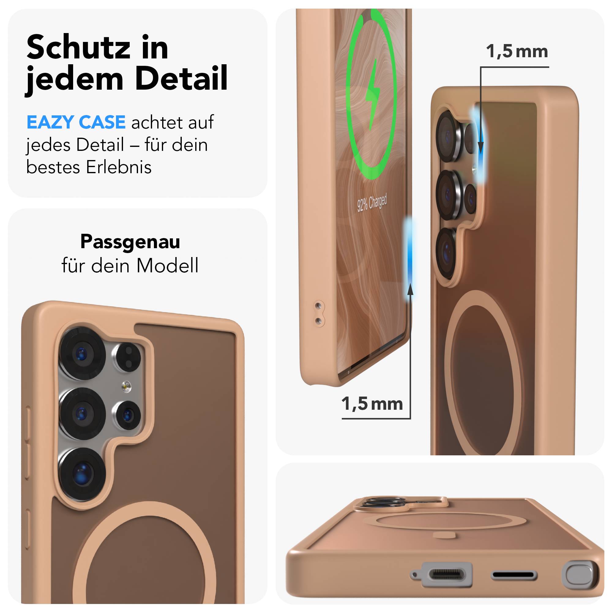 Samsung Galaxy S25 Ultra Bumper Hülle mit MagSafe Magnetring