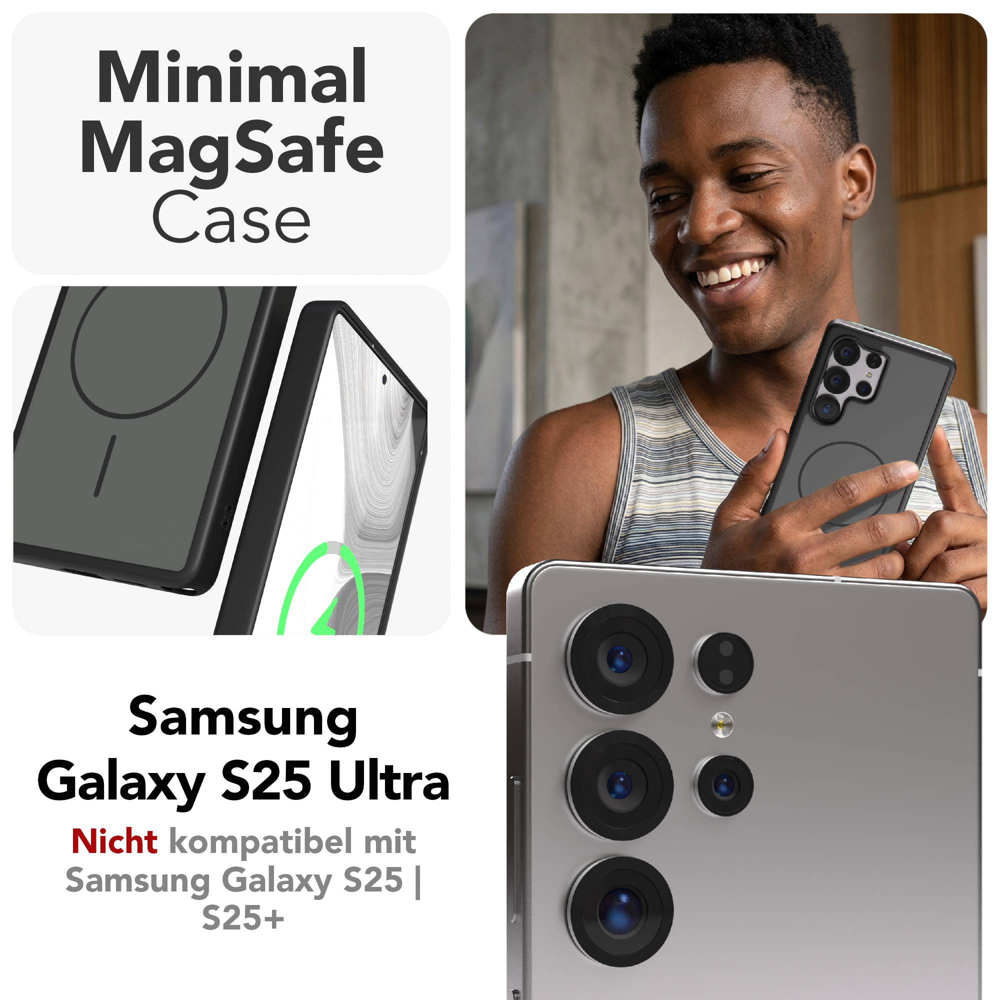 Samsung Galaxy S25 Ultra Bumper Hülle mit MagSafe Outdoor Case