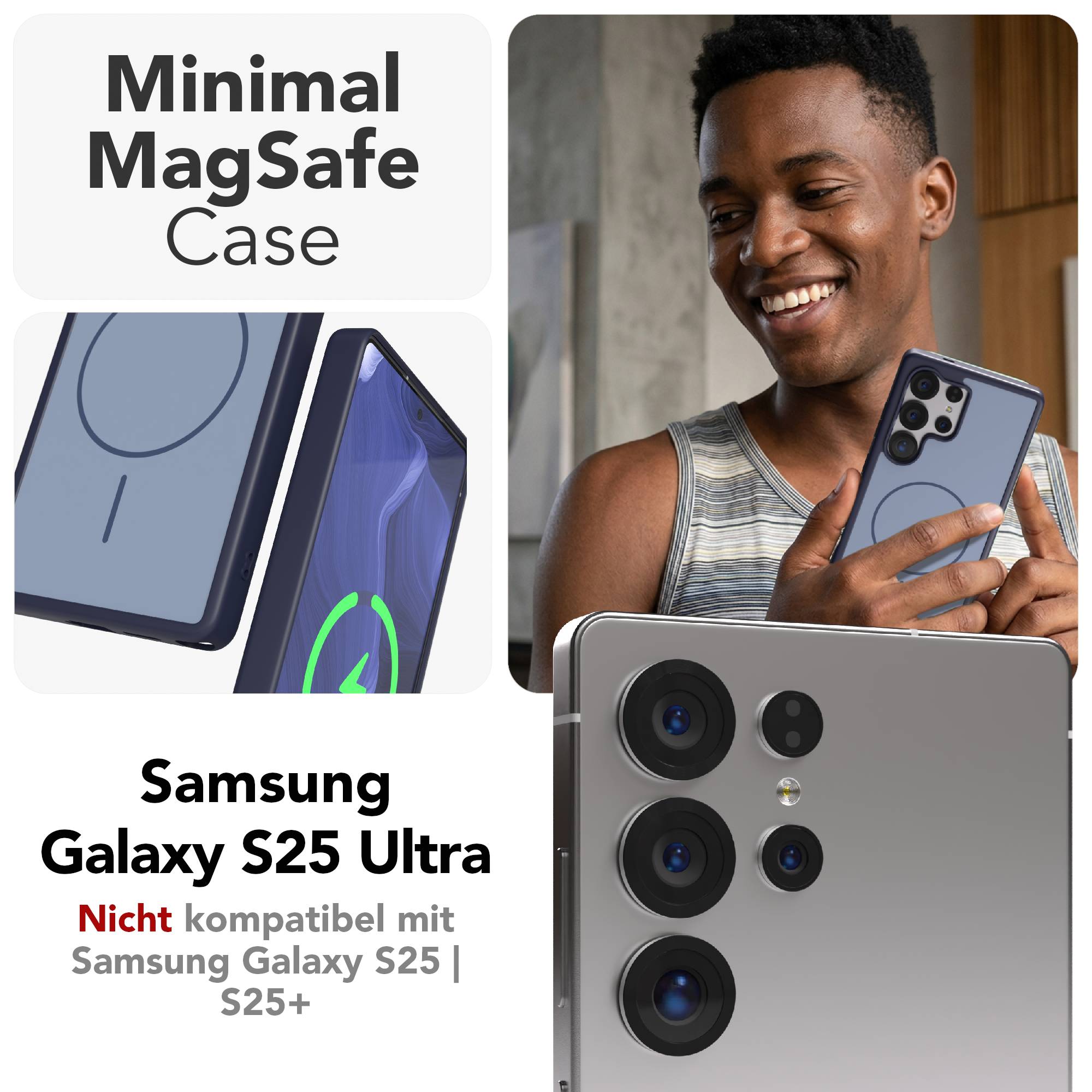 Samsung Galaxy S25 Ultra Bumper Hülle mit MagSafe Outdoor Case