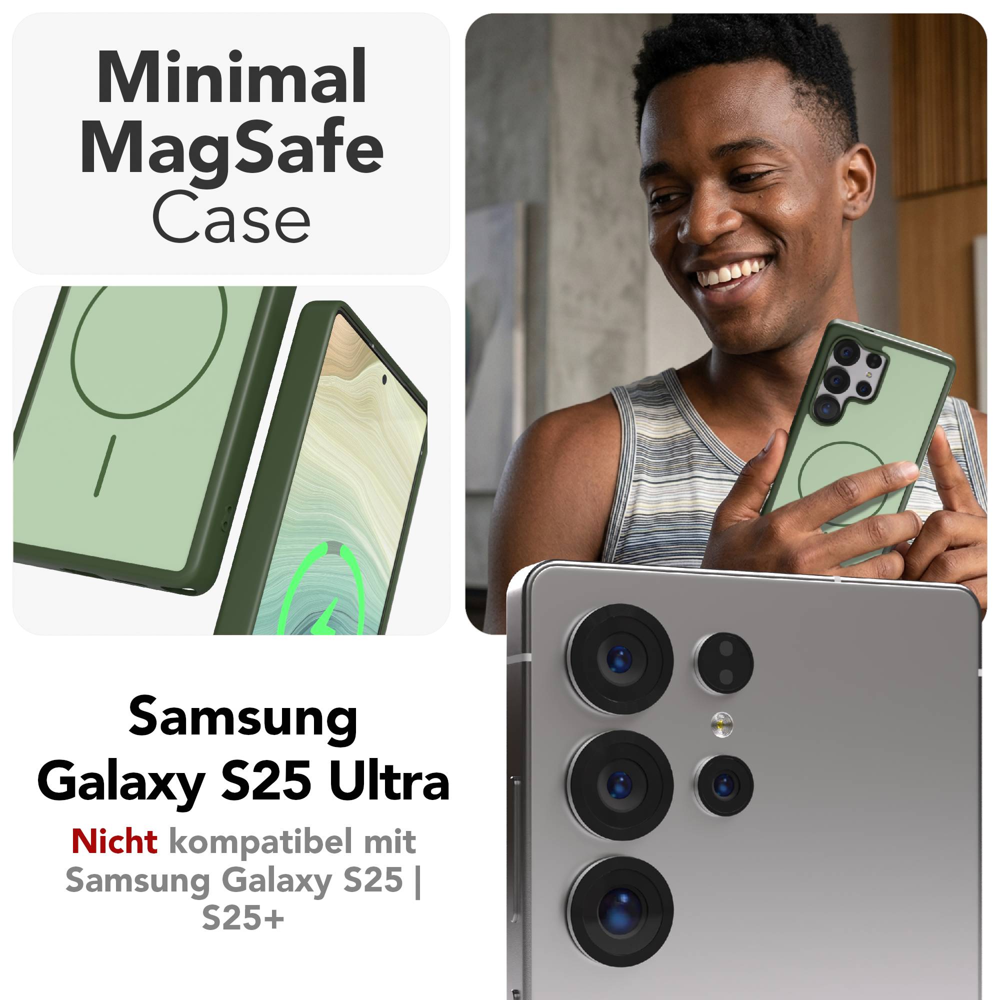Samsung Galaxy S25 Ultra Bumper Hülle mit MagSafe Outdoor Case