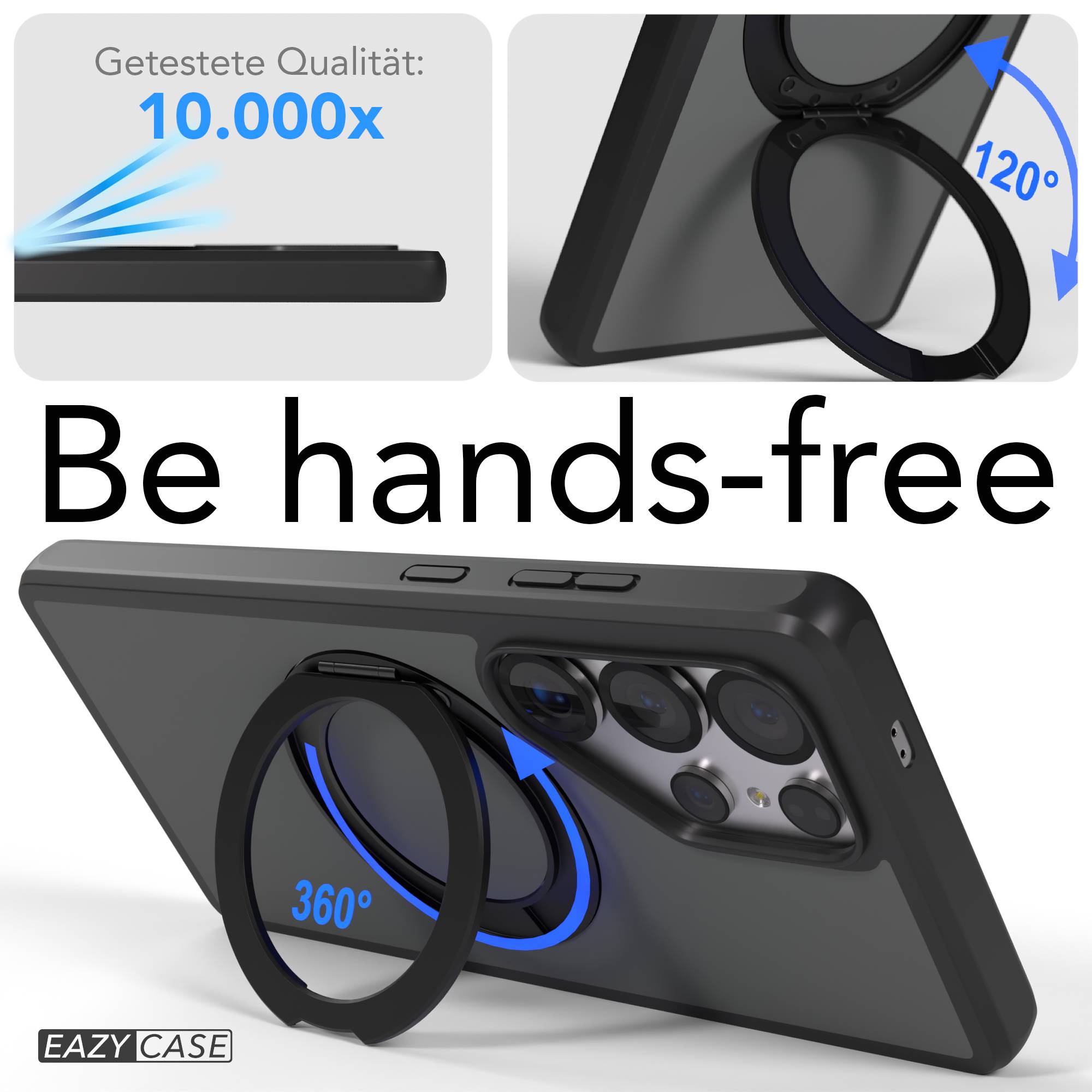 Samsung Galaxy S25 Ultra Bumper Hülle mit drehbarem Ring und MagSafe