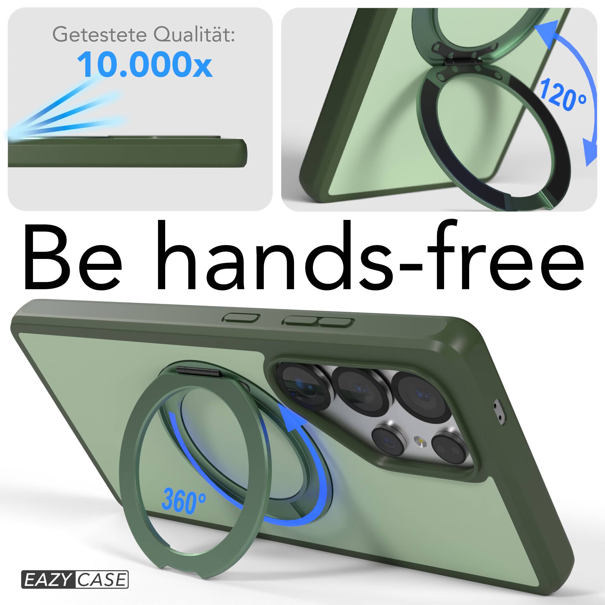 Samsung Galaxy S25 Ultra Bumper Hülle mit drehbarem Ring und MagSafe