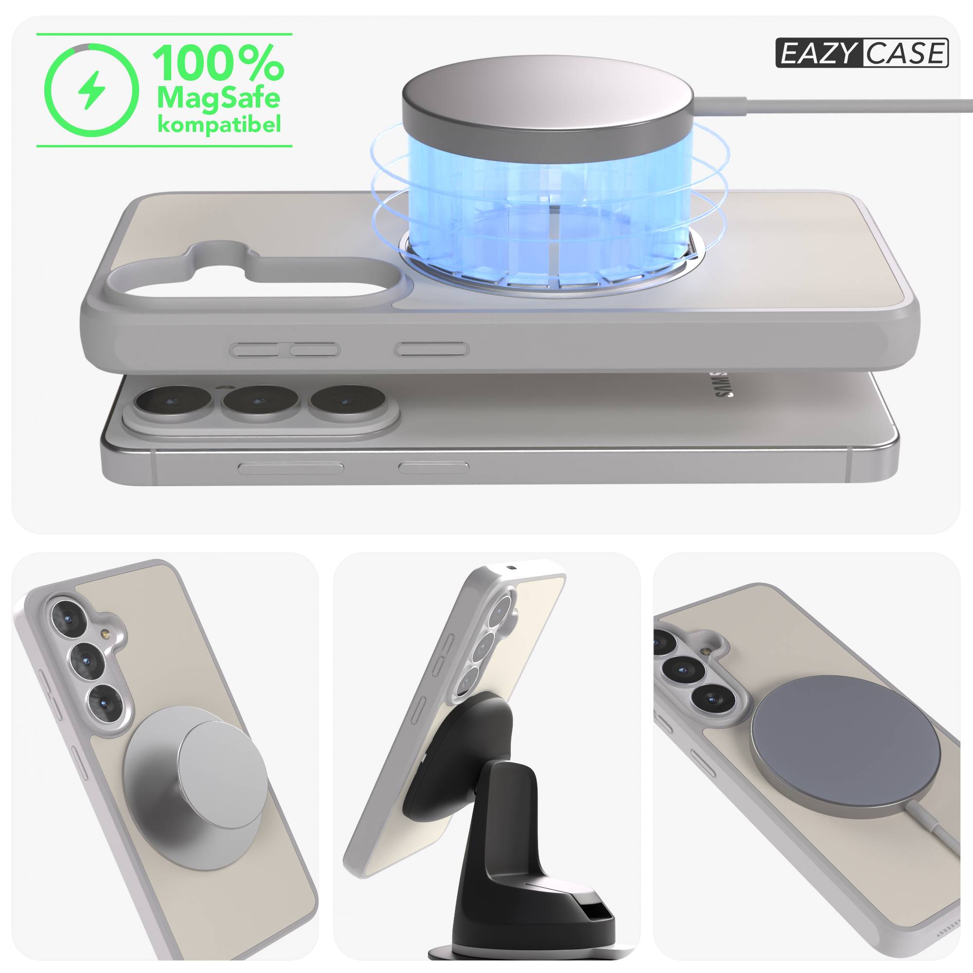 Samsung Galaxy S26 Bumper Hülle mit drehbarem Ring und MagSafe Funktion