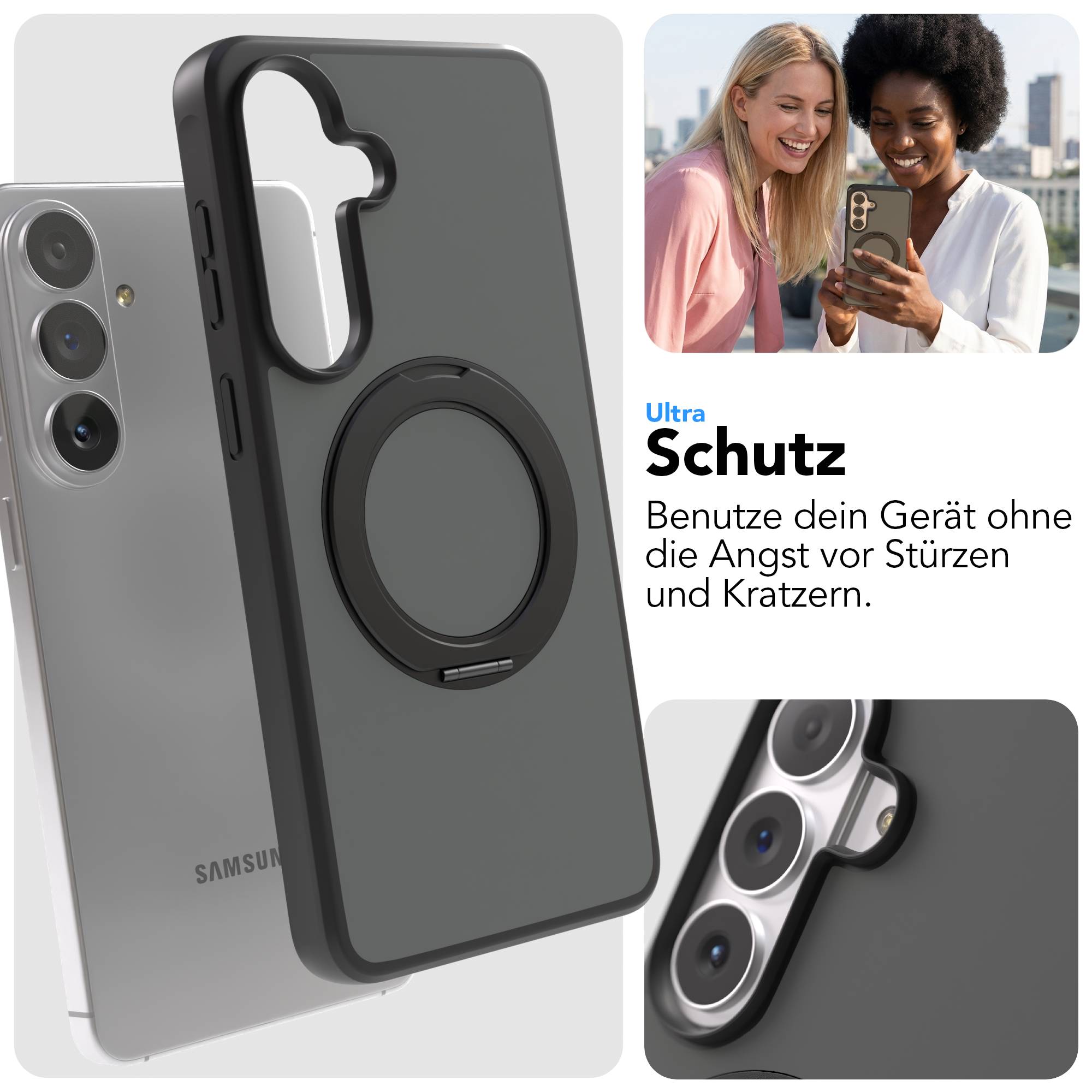 Samsung Galaxy S26 Plus Bumper Hülle mit drehbarem MagSafe Ring
