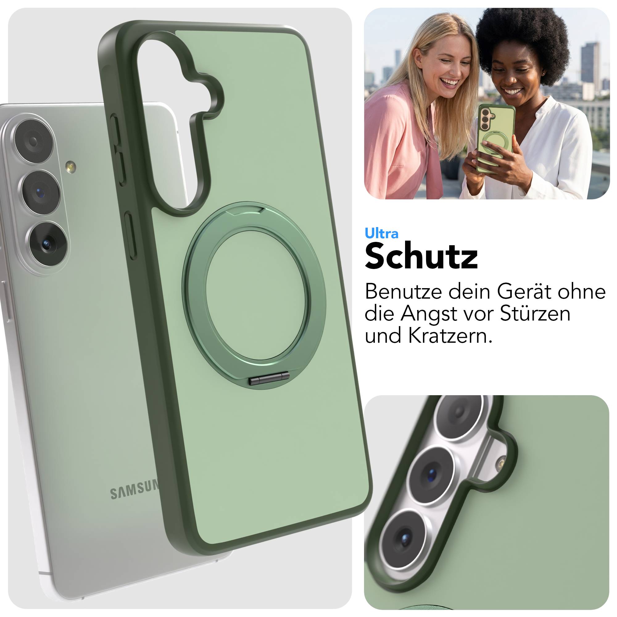 Samsung Galaxy S26 Plus Bumper Hülle mit drehbarem MagSafe Ring