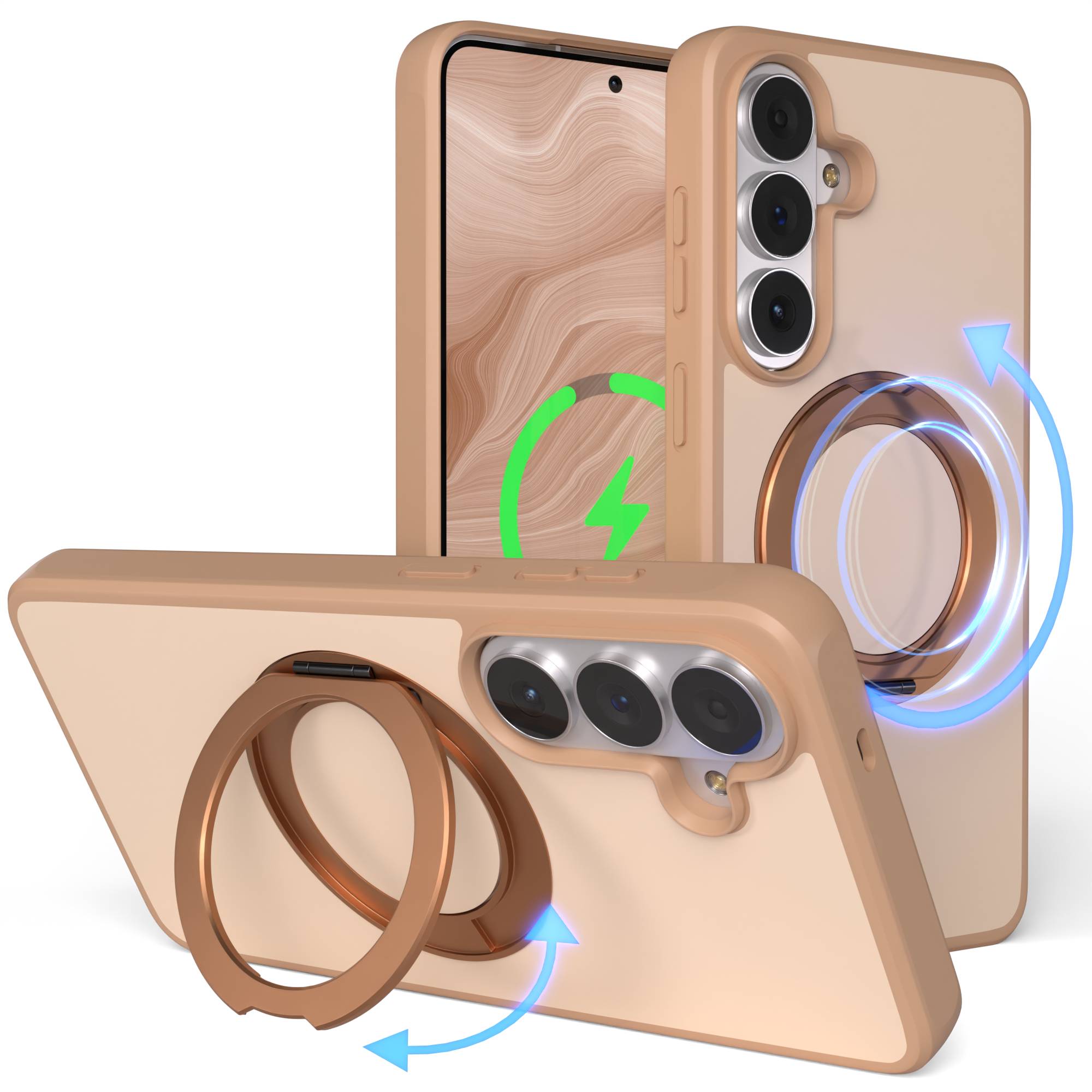 Samsung Galaxy S26 Plus Bumper Hülle mit drehbarem MagSafe Ring