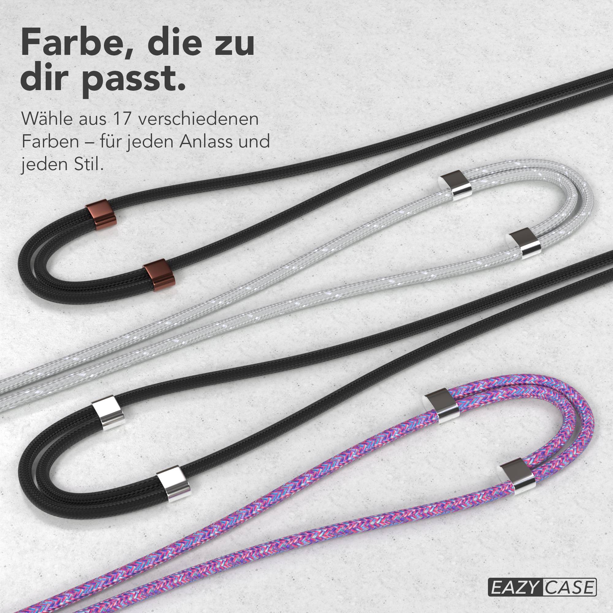 Universal Handykette mit Einlege-Pad und Karabiner für Smartphones