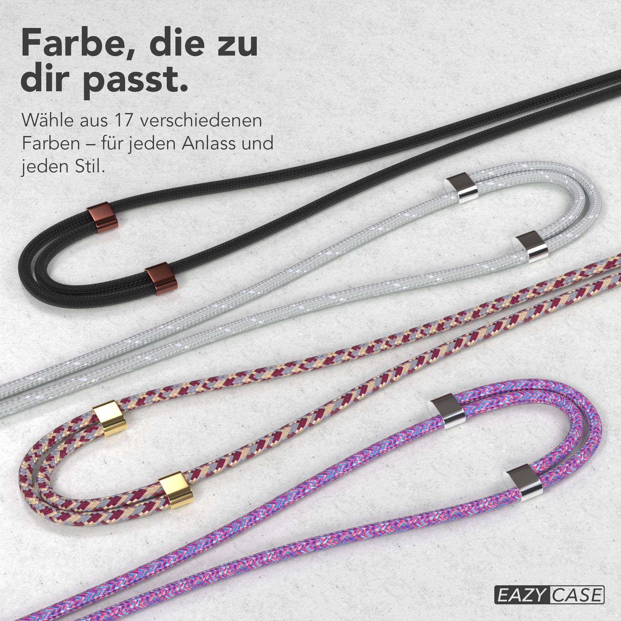 Universal Handykette mit Einlege-Pad und Karabiner für Smartphones