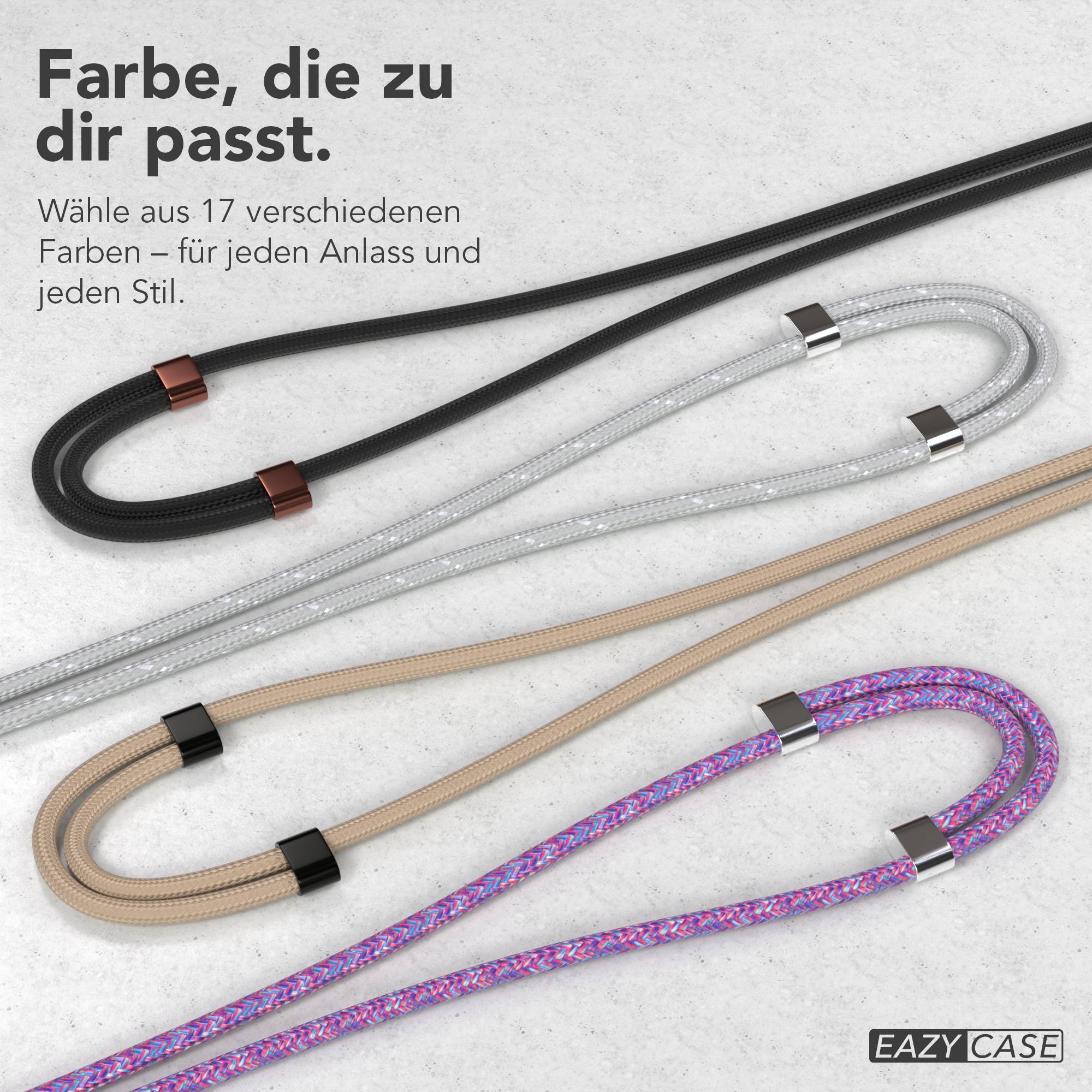 Universal Handykette mit Einlege-Pad und Karabiner für Smartphones