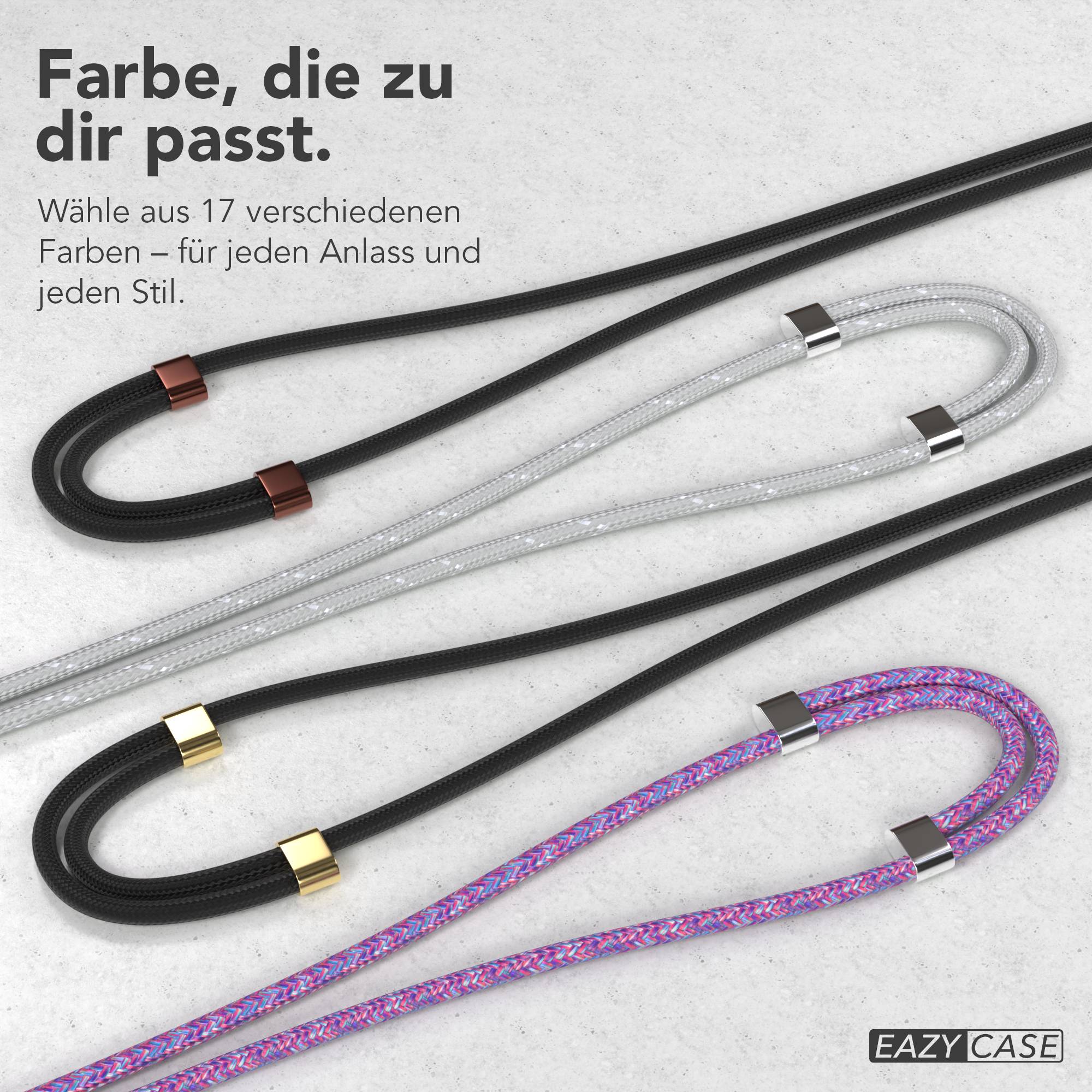 Universal Handykette mit Einlege-Pad und Karabiner für Smartphones