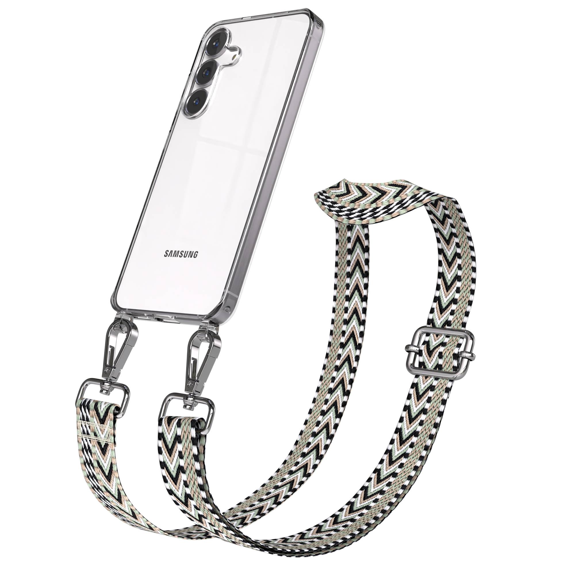 Samsung Galaxy S25 FE Handykette mit verstellbarem Boho Band Set