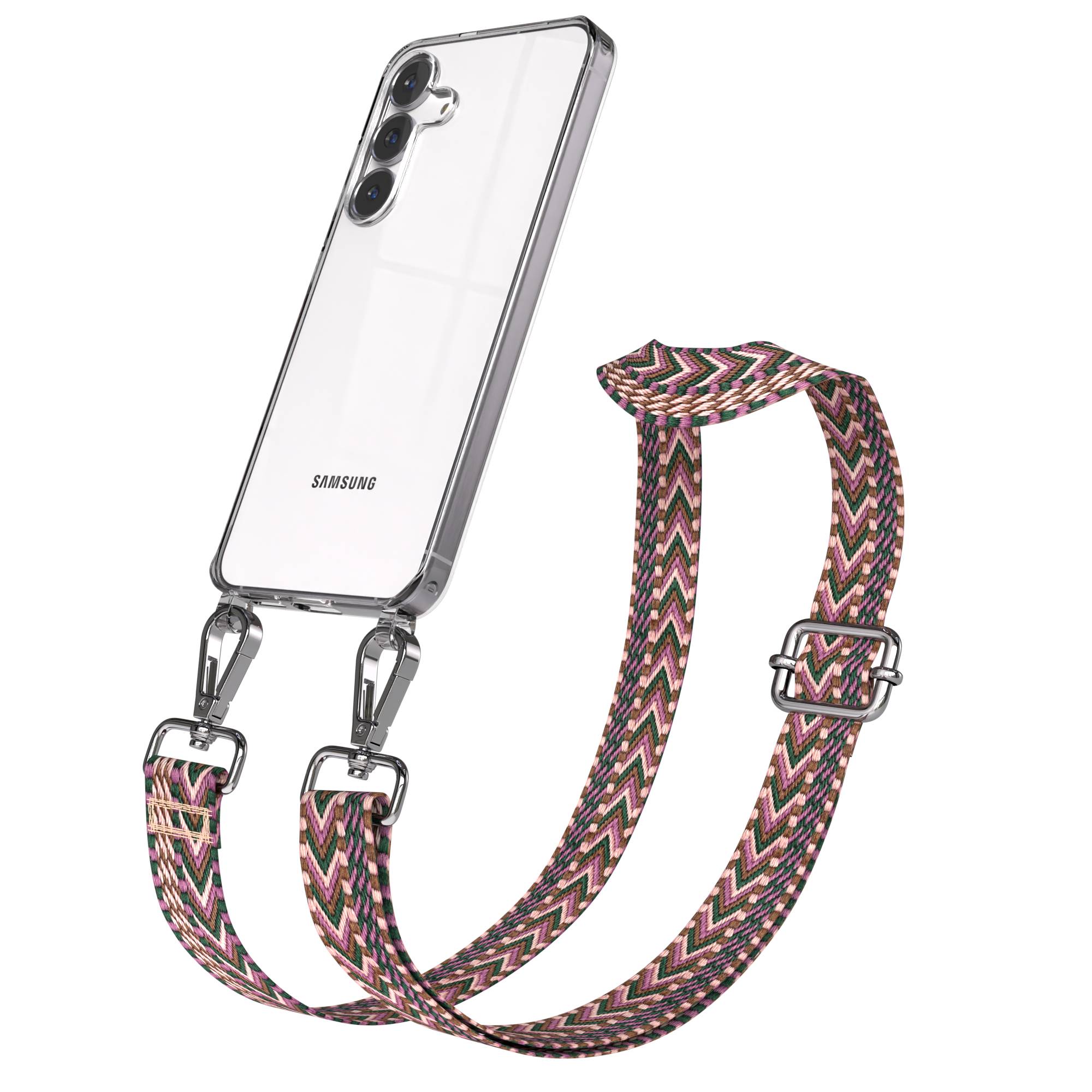 Samsung Galaxy S25 FE Handykette mit verstellbarem Boho Band Set