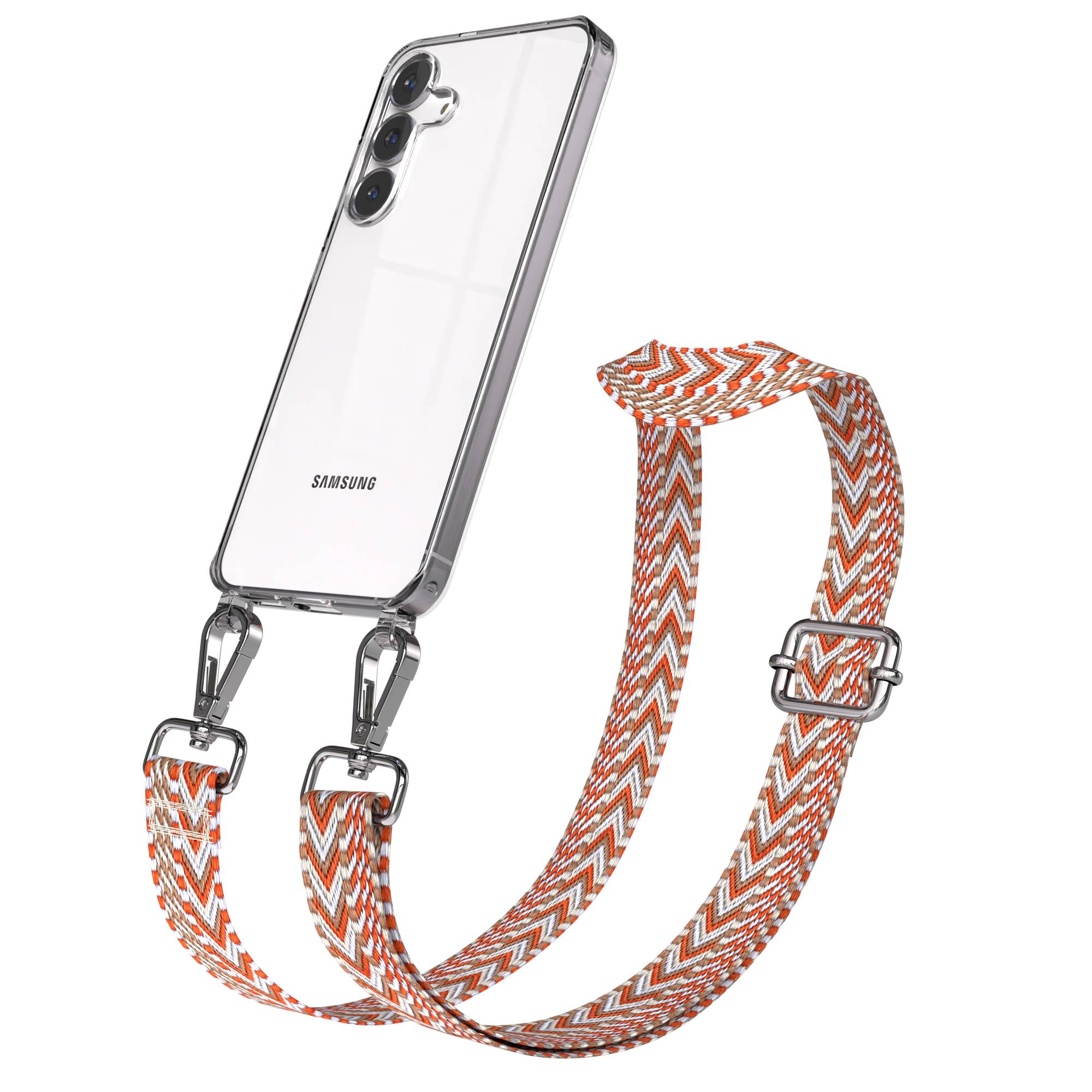 Samsung Galaxy S25 FE Handykette mit verstellbarem Boho Band Set