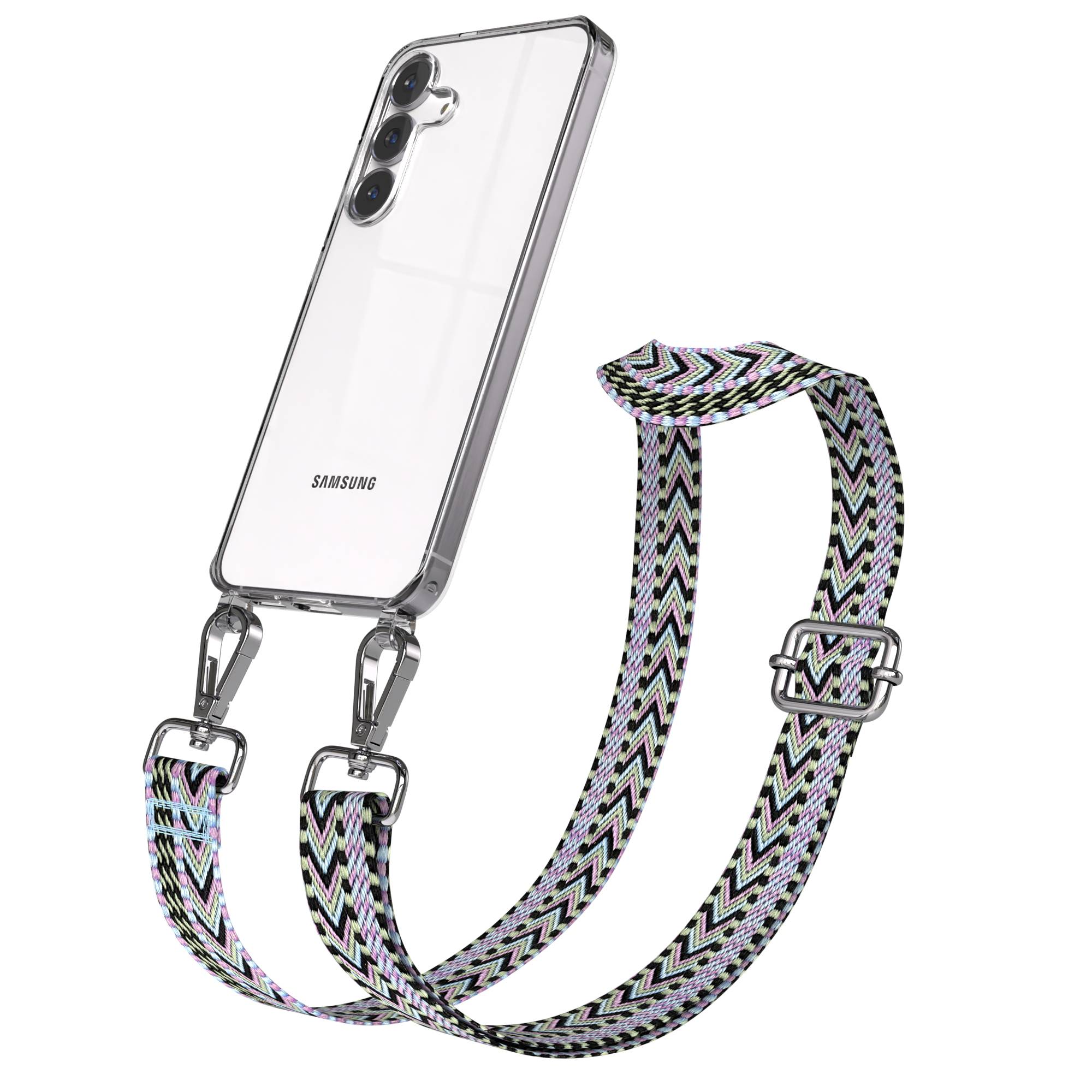 Samsung Galaxy S25 FE Handykette mit verstellbarem Boho Band Set