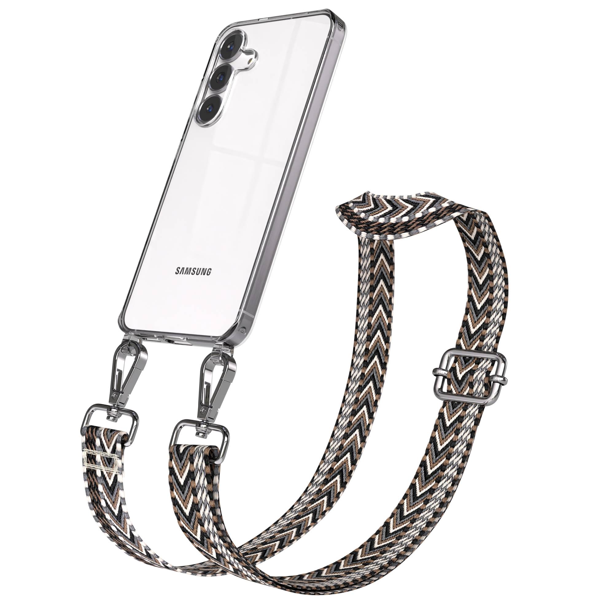 Samsung Galaxy S25 FE Handykette mit verstellbarem Boho Band Set