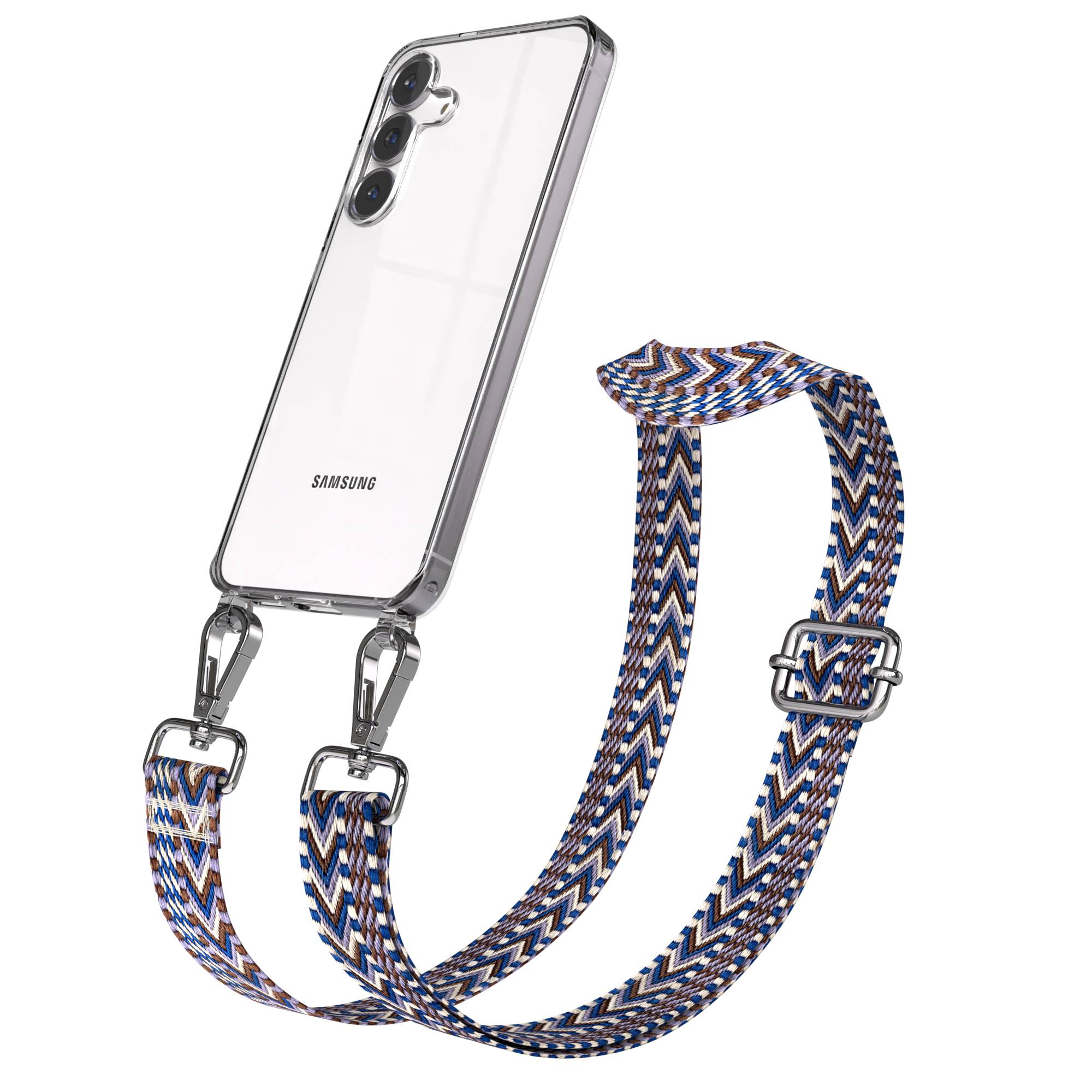 Samsung Galaxy S25 FE Handykette mit verstellbarem Boho Band Set