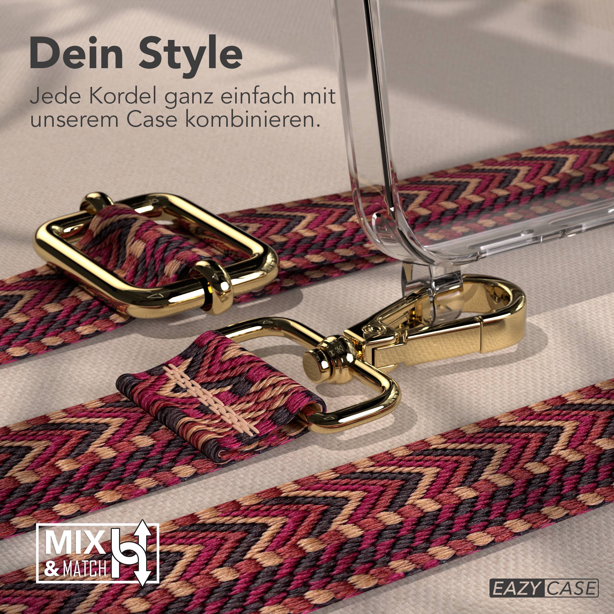 Samsung Galaxy S25 FE Handykette mit verstellbarem Boho Band Set