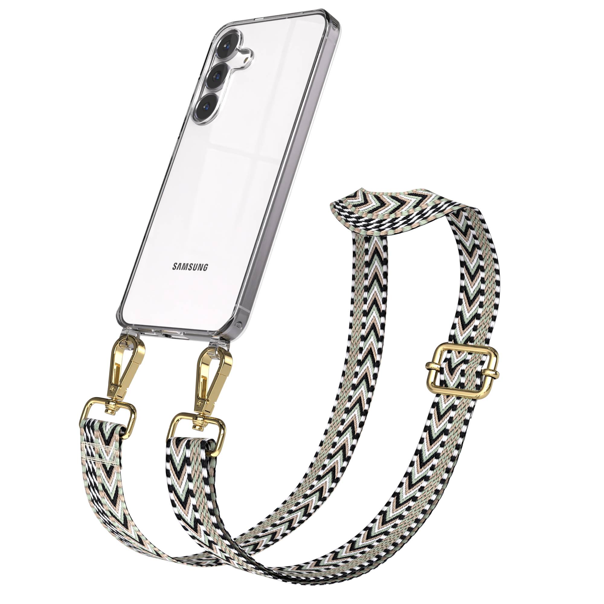 Samsung Galaxy S25 FE Handykette mit verstellbarem Boho Band Set