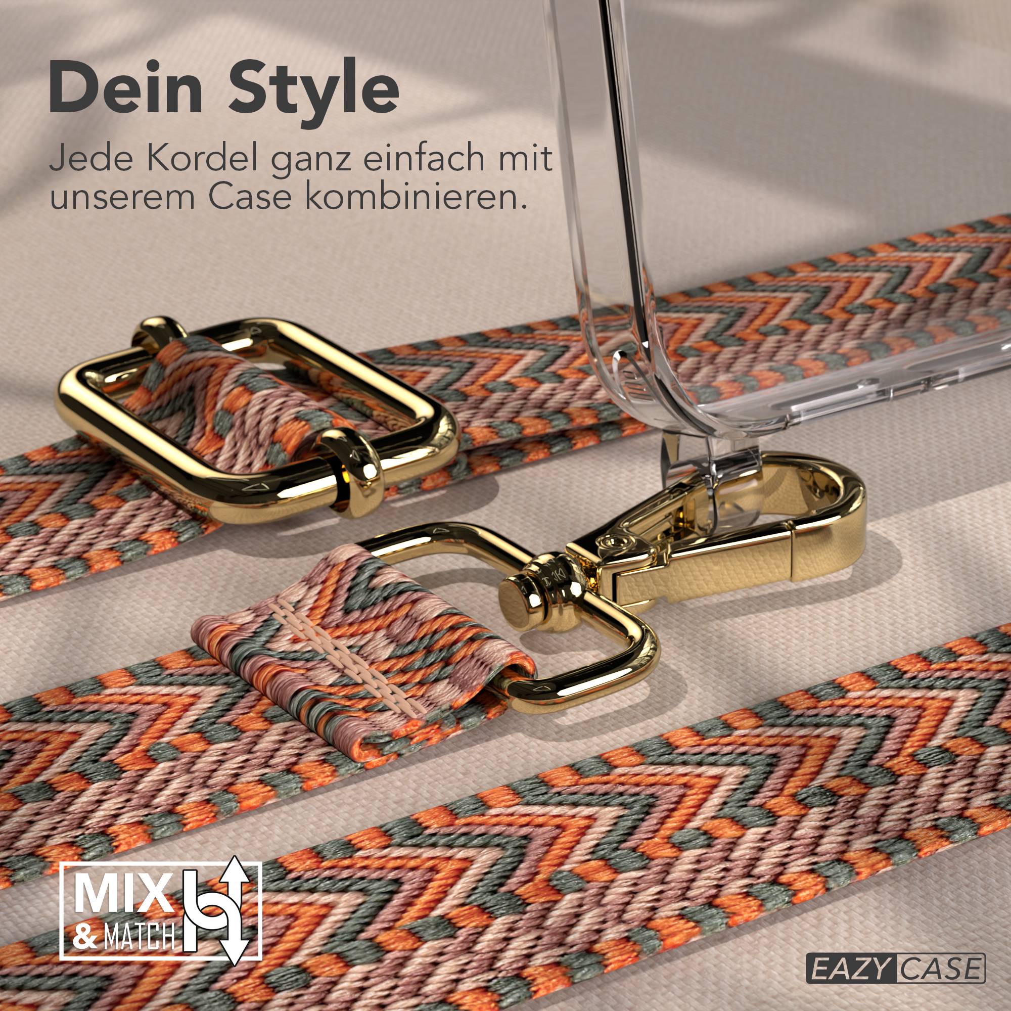 Samsung Galaxy S25 FE Handykette mit verstellbarem Boho Band Set
