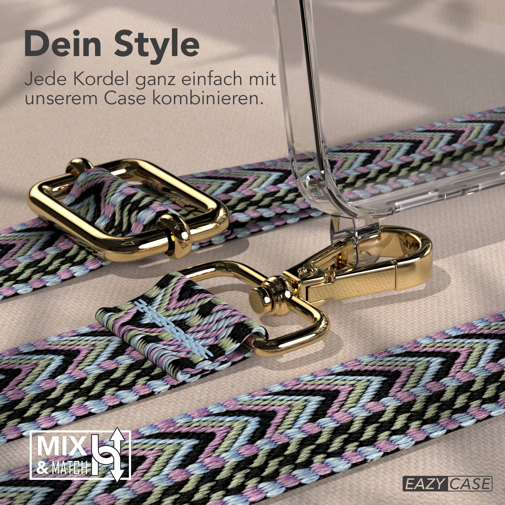 Samsung Galaxy S25 FE Handykette mit verstellbarem Boho Band Set