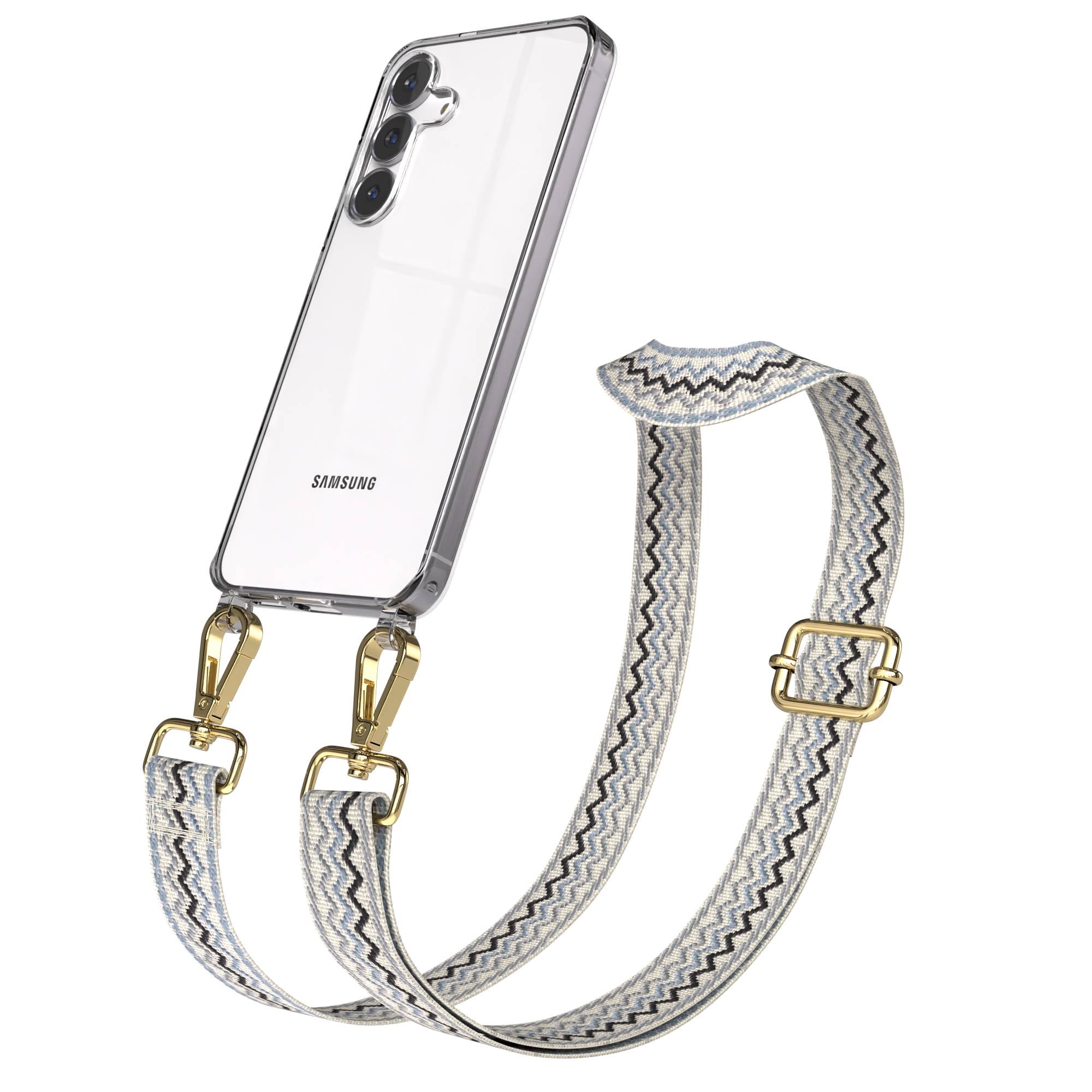 Samsung Galaxy S25 FE Handykette mit verstellbarem Boho Band Set