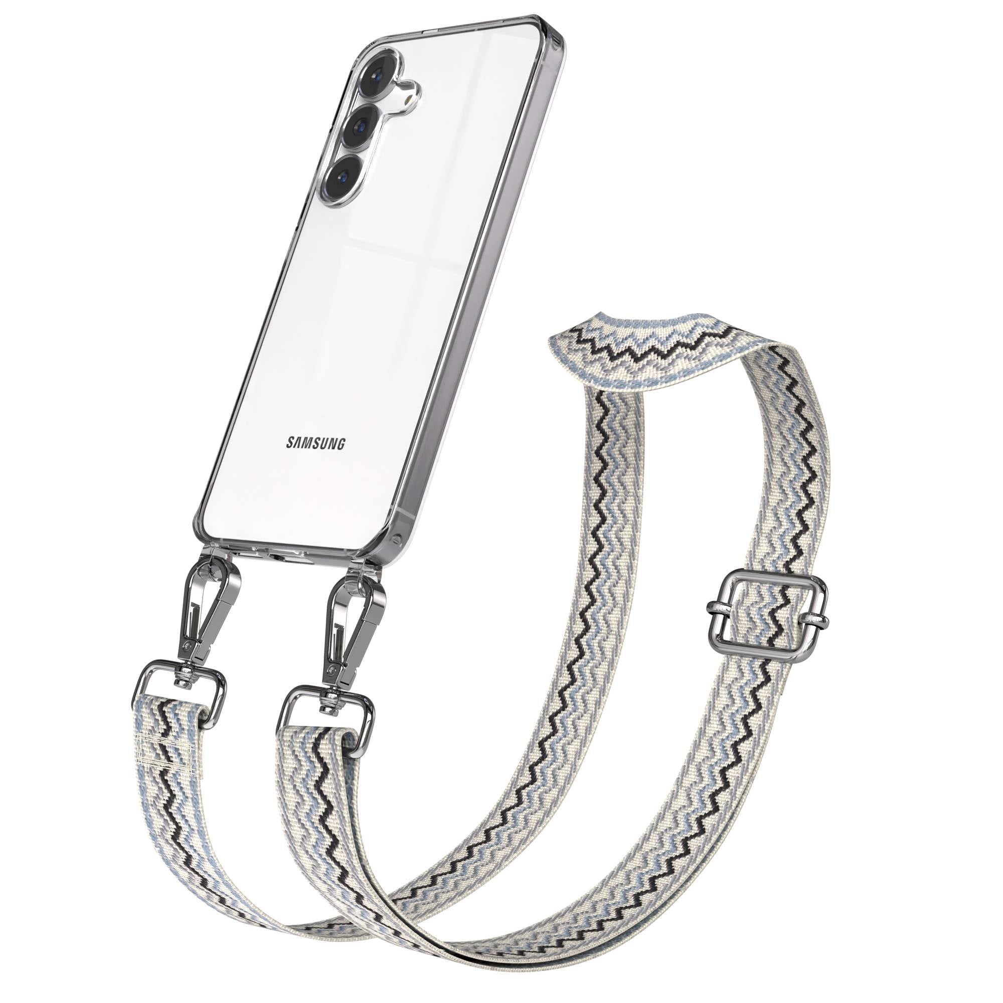 Samsung Galaxy S25 FE Handykette mit verstellbarem Boho Band Set