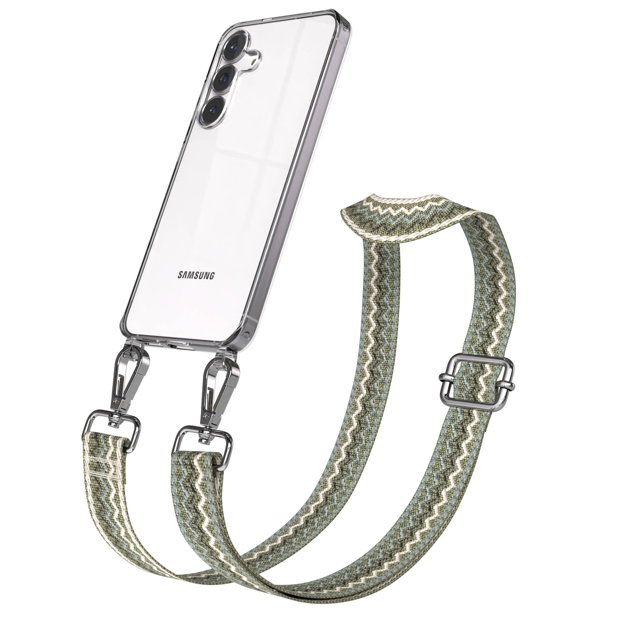Samsung Galaxy S25 FE Handykette mit verstellbarem Boho Band Set