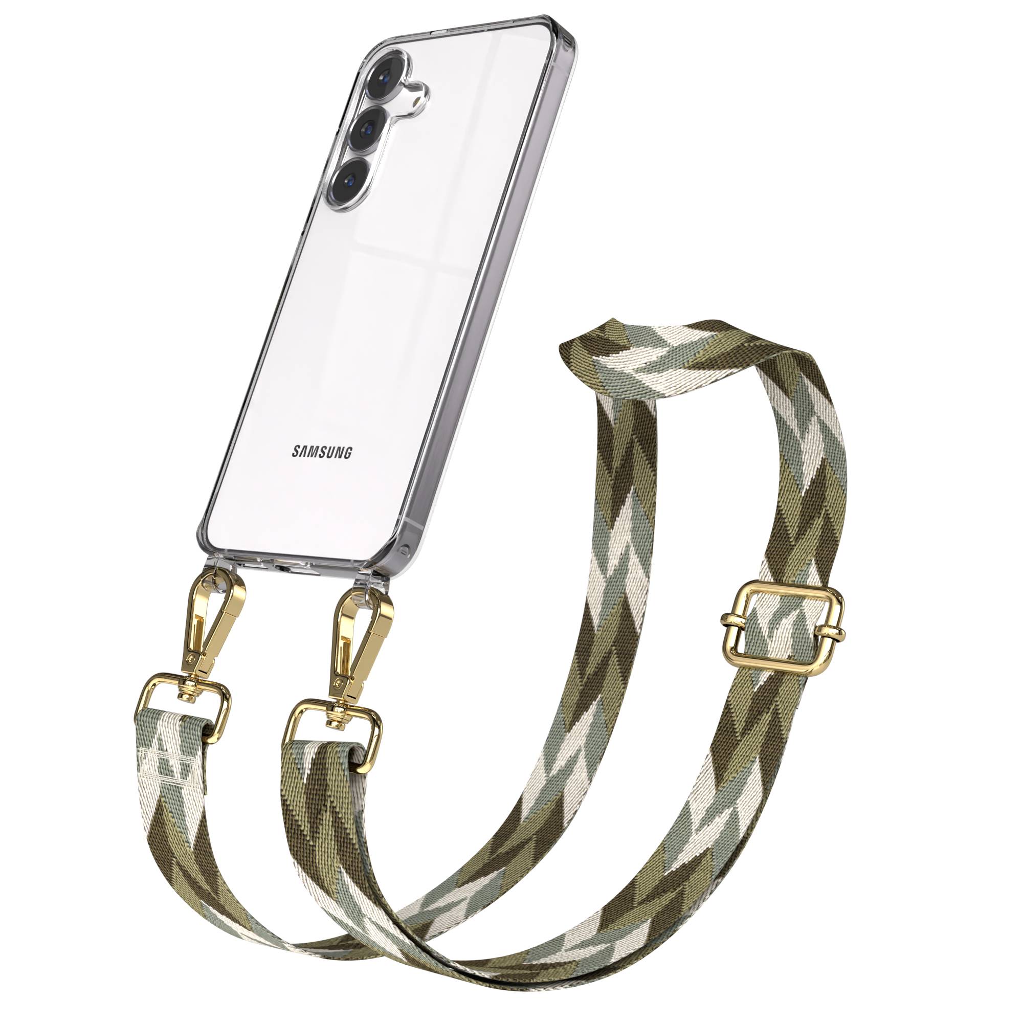 Samsung Galaxy S25 FE Handykette mit verstellbarem Boho Band Set