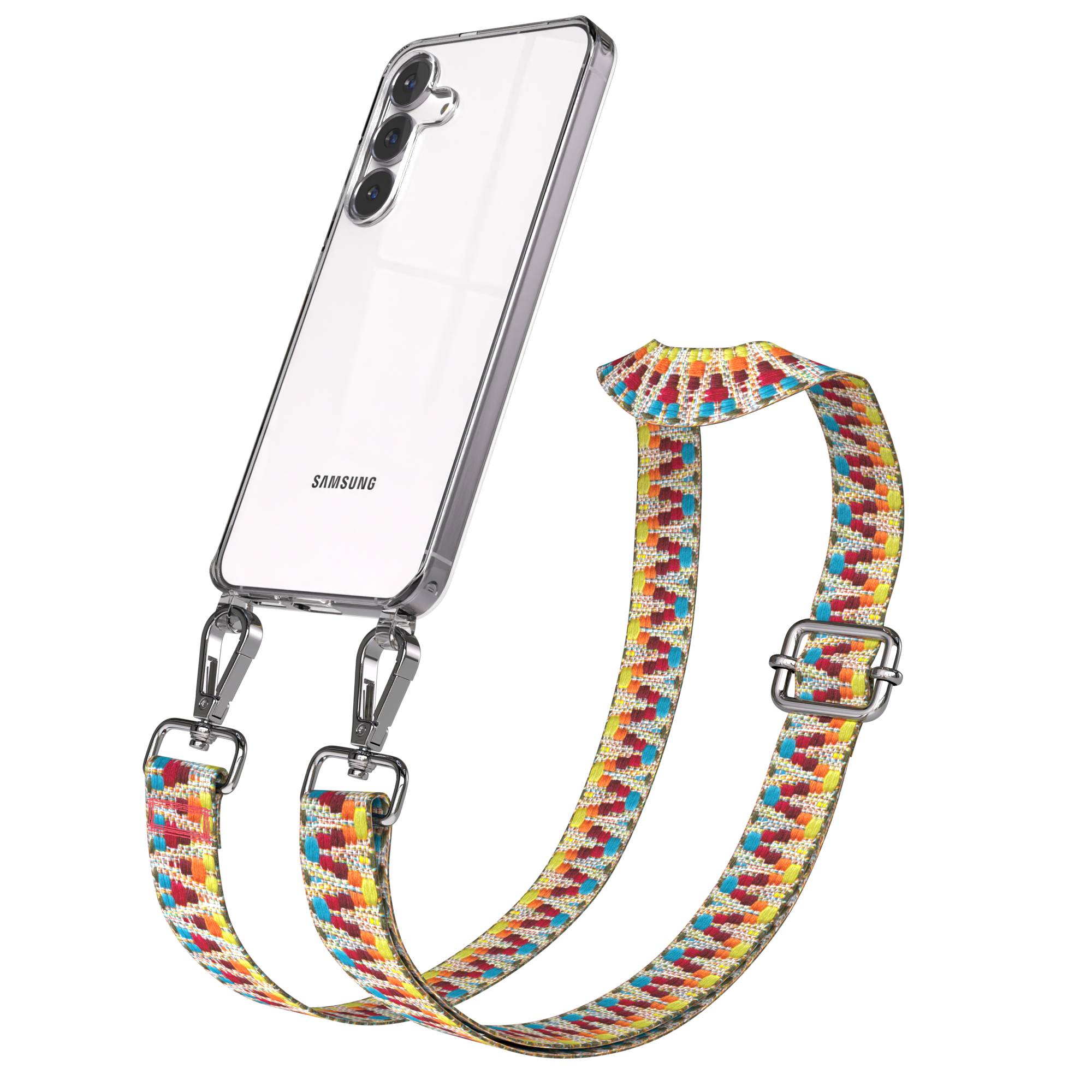 Samsung Galaxy S25 FE Handykette mit verstellbarem Boho Band Set