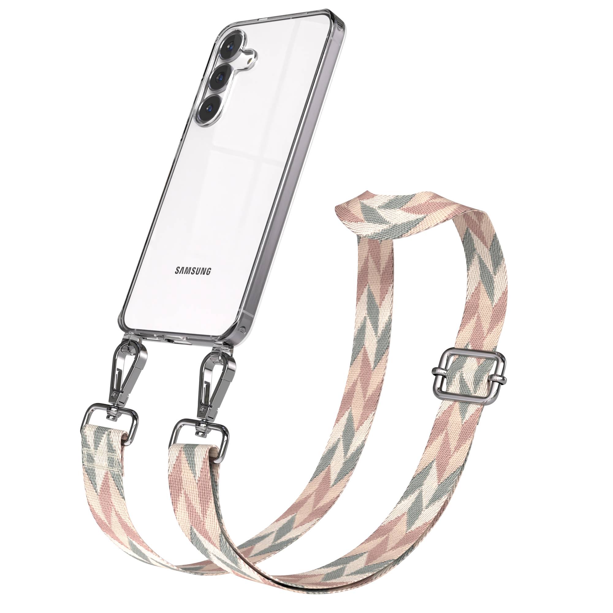 Samsung Galaxy S25 FE Handykette mit verstellbarem Boho Band Set
