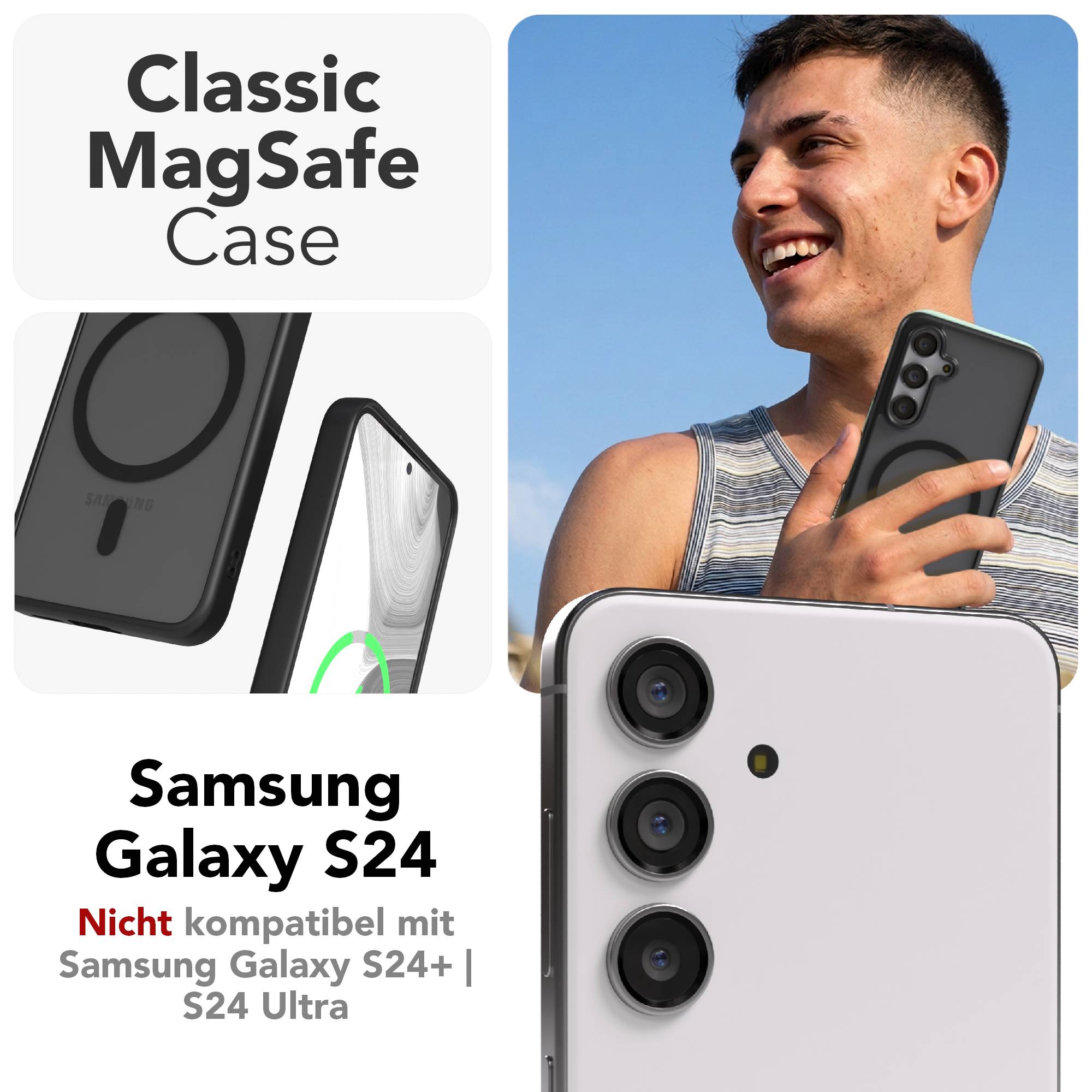 Samsung Galaxy S24 Outdoor Bumper Hülle mit MagSafe Funktion