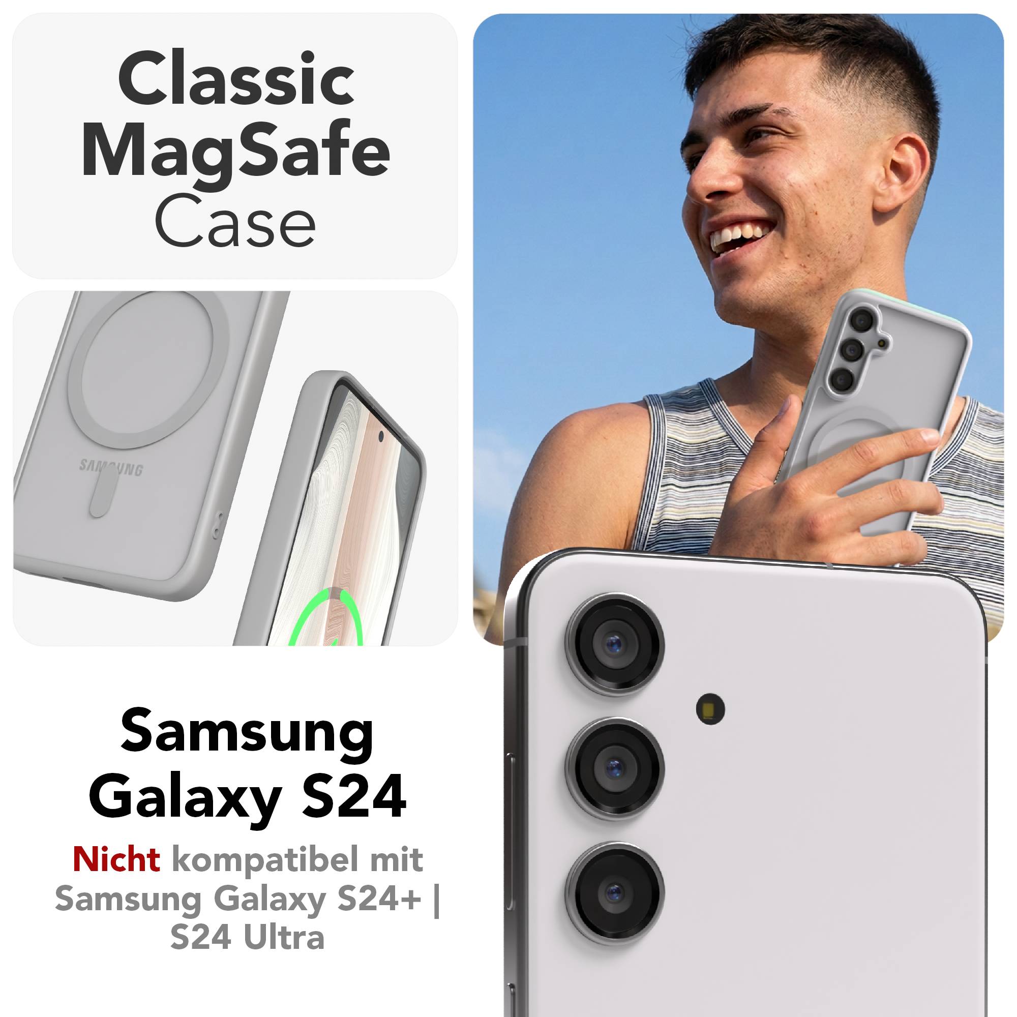 Samsung Galaxy S24 Outdoor Bumper Hülle mit MagSafe Funktion
