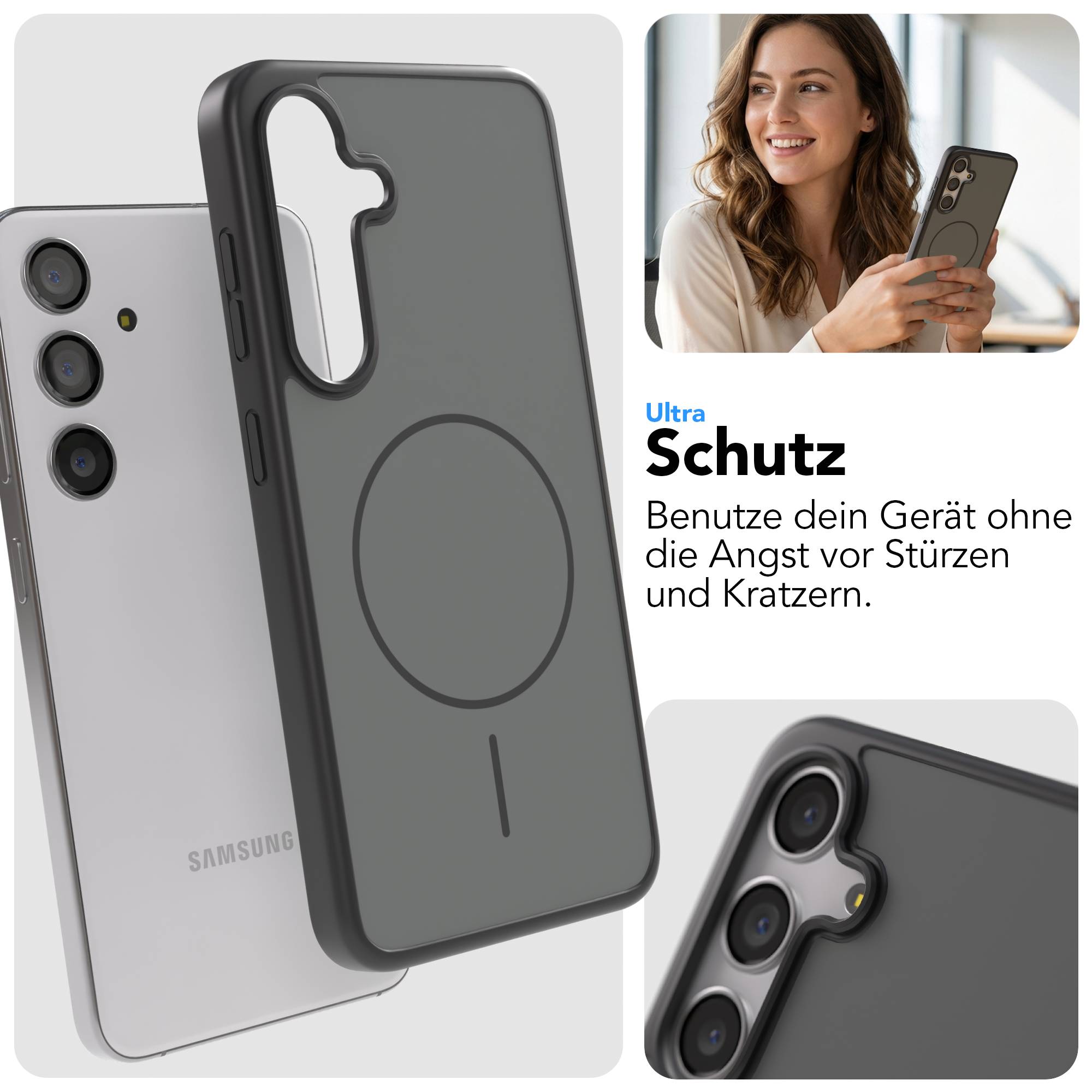 Samsung Galaxy S24 Bumper Hülle mit MagSafe Magnetring Outdoor