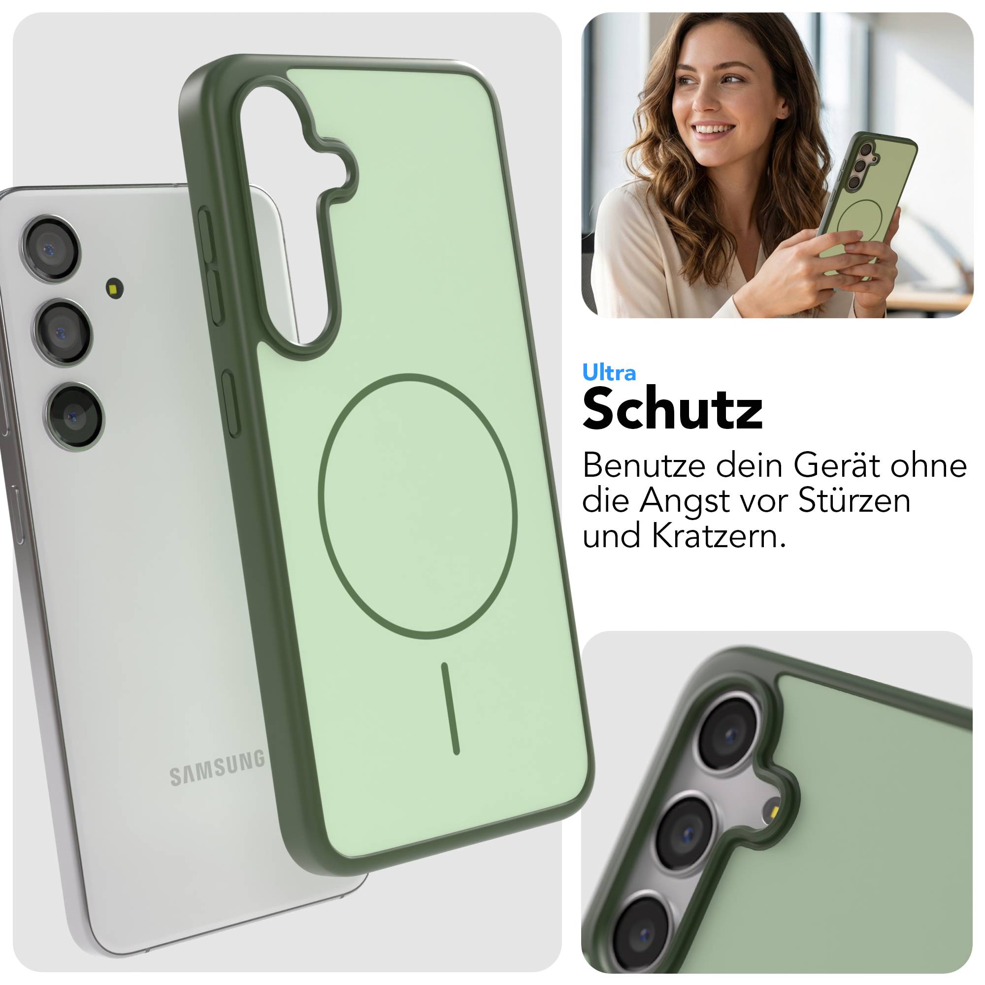 Samsung Galaxy S24 Bumper Hülle mit MagSafe Magnetring Outdoor