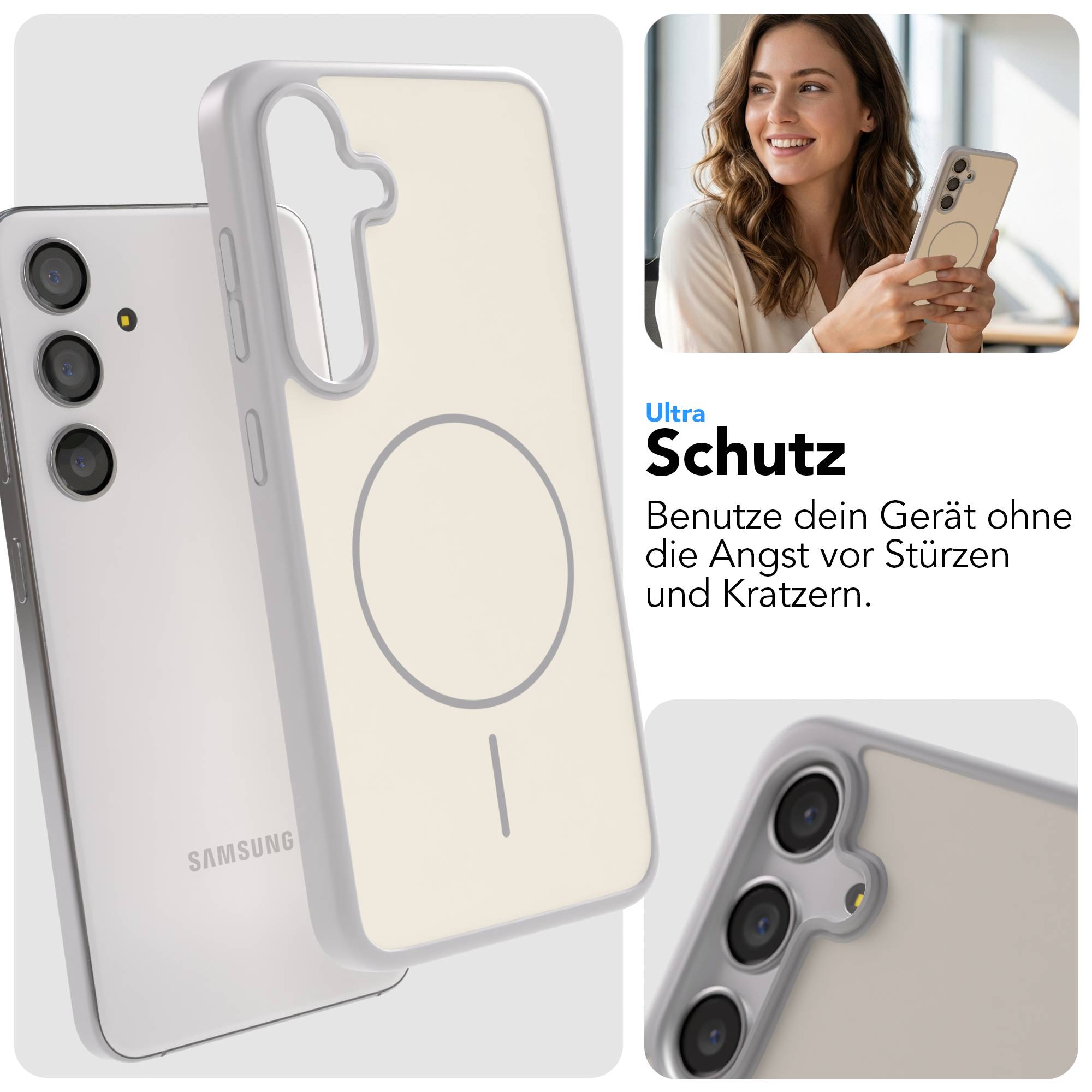 Samsung Galaxy S24 Bumper Hülle mit MagSafe Magnetring Outdoor
