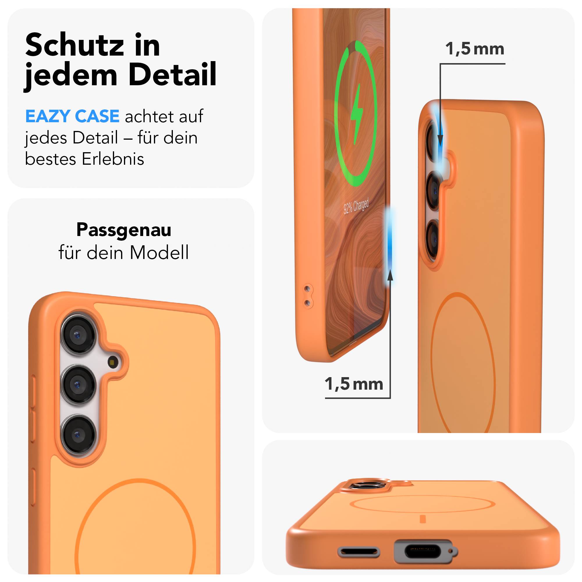 Samsung Galaxy S24 Bumper Hülle mit MagSafe Magnetring Outdoor