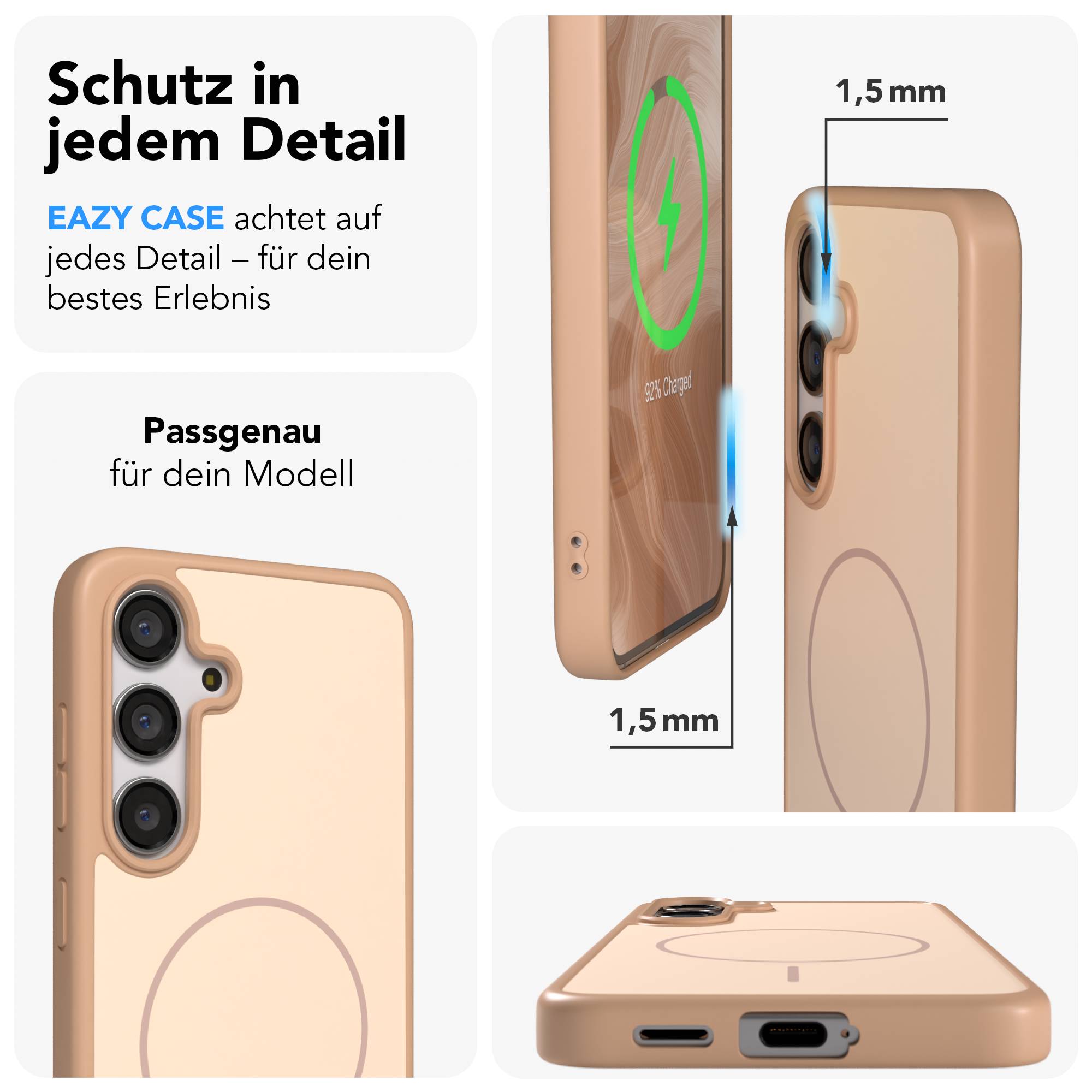 Samsung Galaxy S24 Bumper Hülle mit MagSafe Magnetring Outdoor