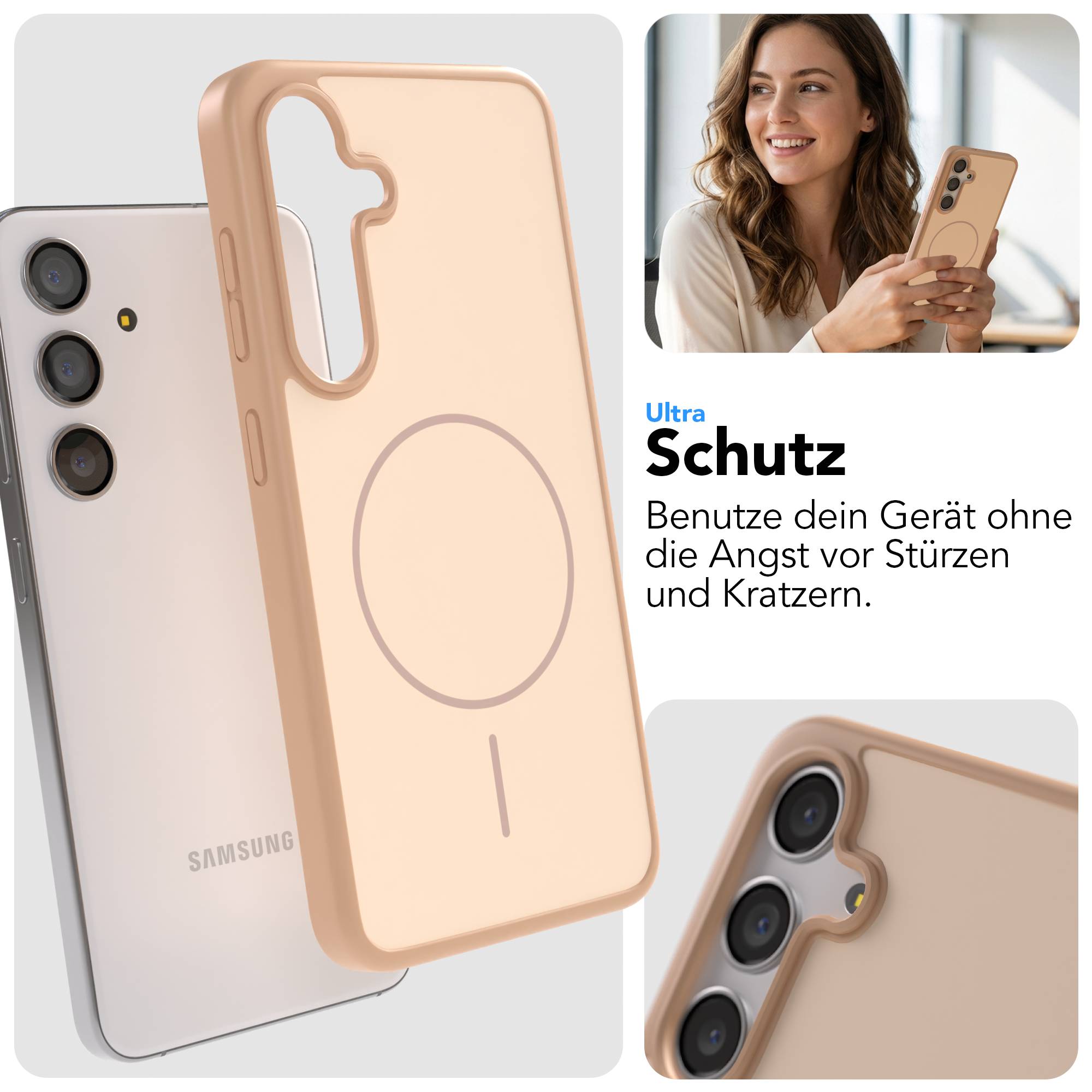Samsung Galaxy S24 Bumper Hülle mit MagSafe Magnetring Outdoor