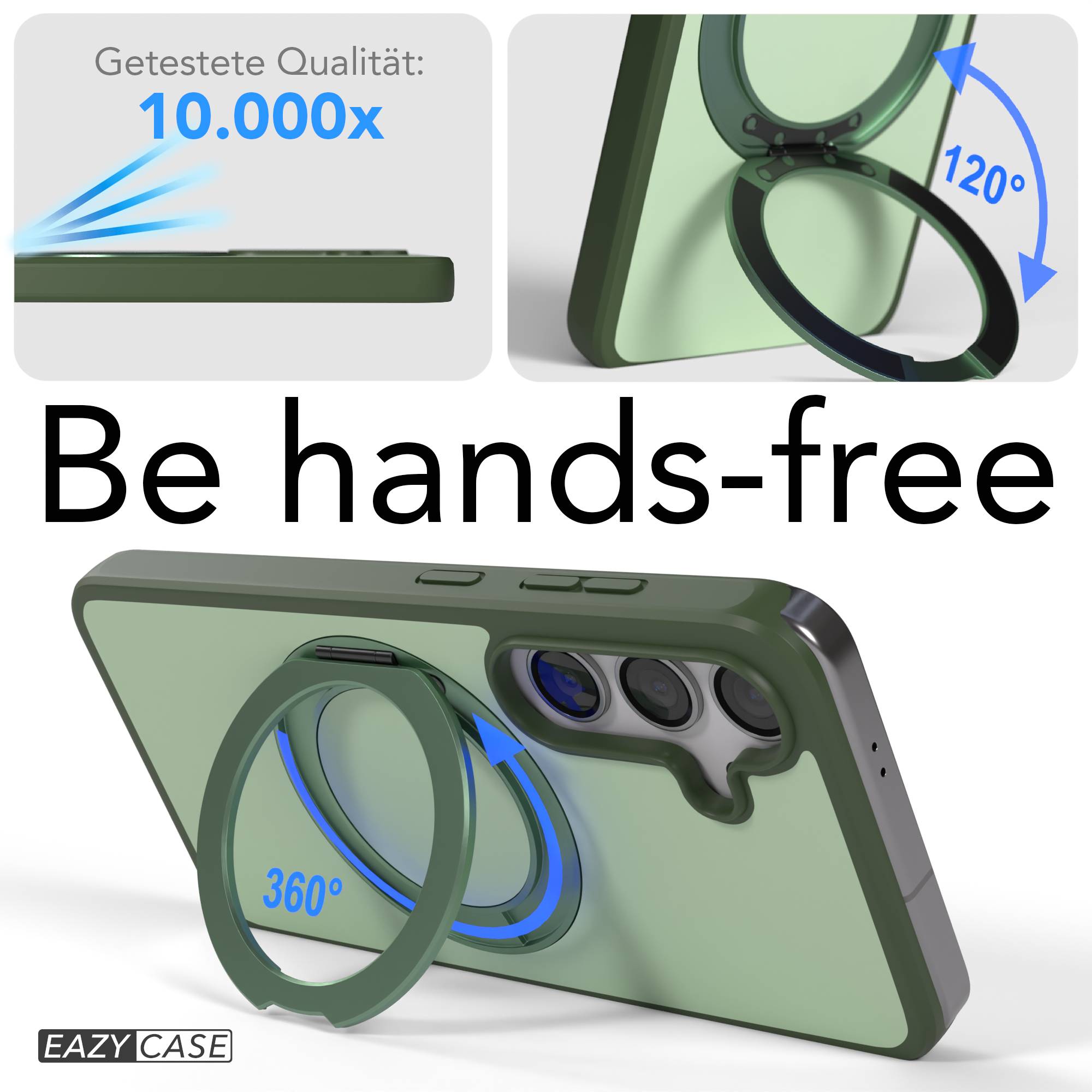 Samsung Galaxy S24 Bumper Hülle mit drehbarem Ring und MagSafe Funktion