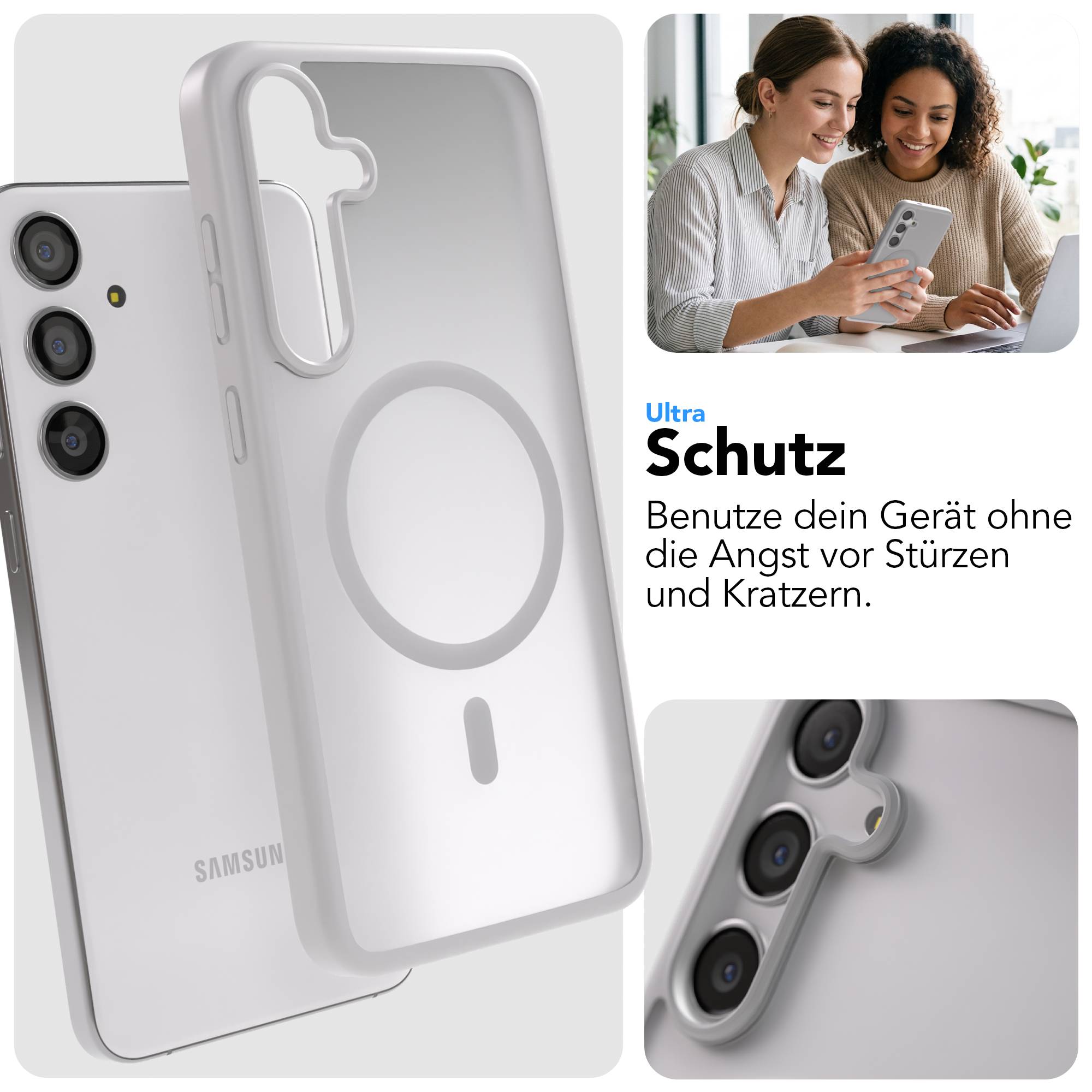 Samsung Galaxy S24 Plus Outdoor Bumper Hülle mit MagSafe Magnetring