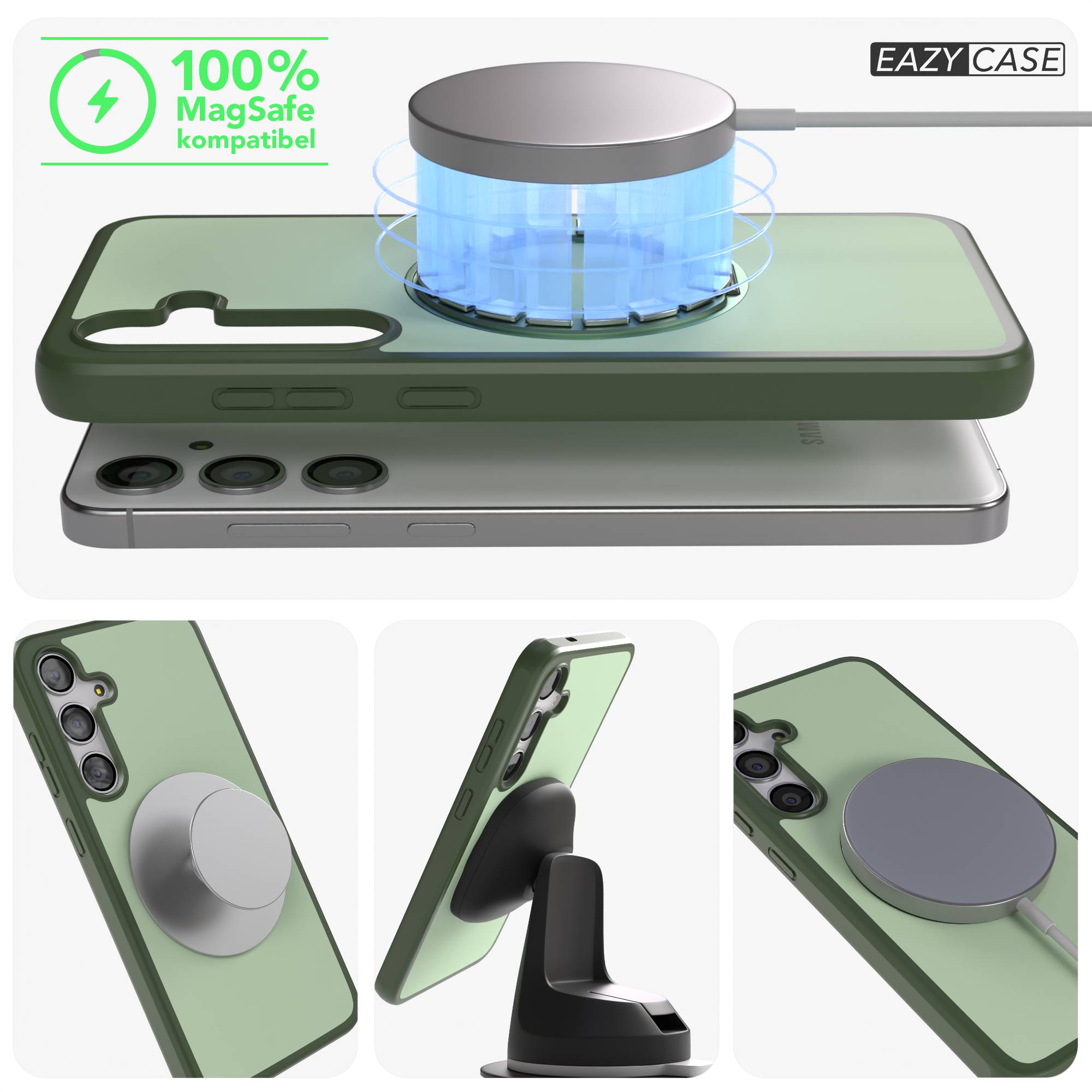 Samsung Galaxy S24 Plus Bumper Hülle mit MagSafe und drehbarem Ring