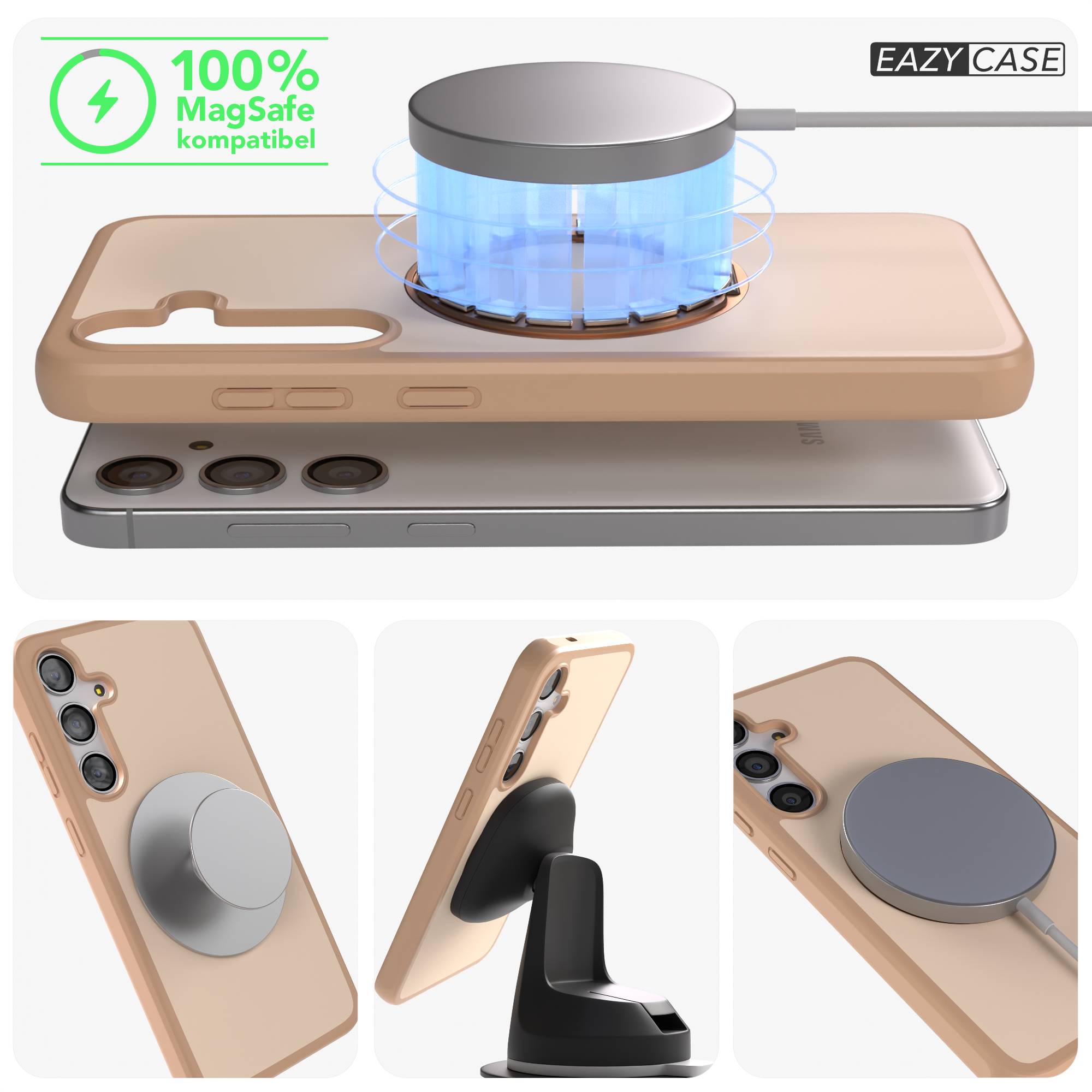 Samsung Galaxy S24 Plus Bumper Hülle mit MagSafe und drehbarem Ring